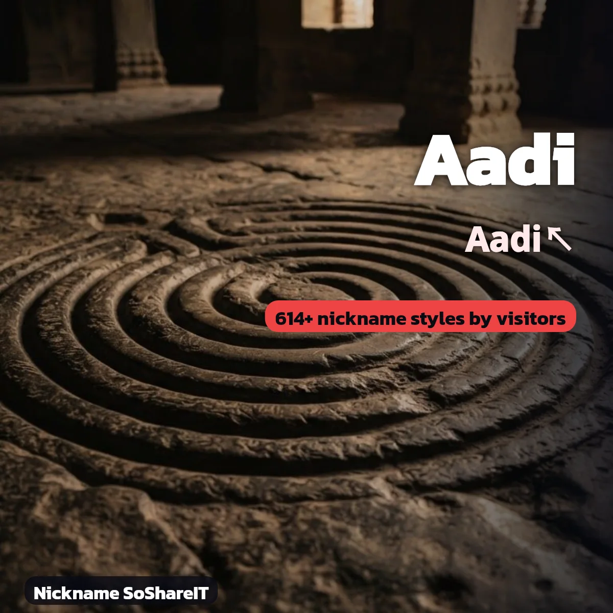 Aadi nickname styles on Nickname SoShareIT
