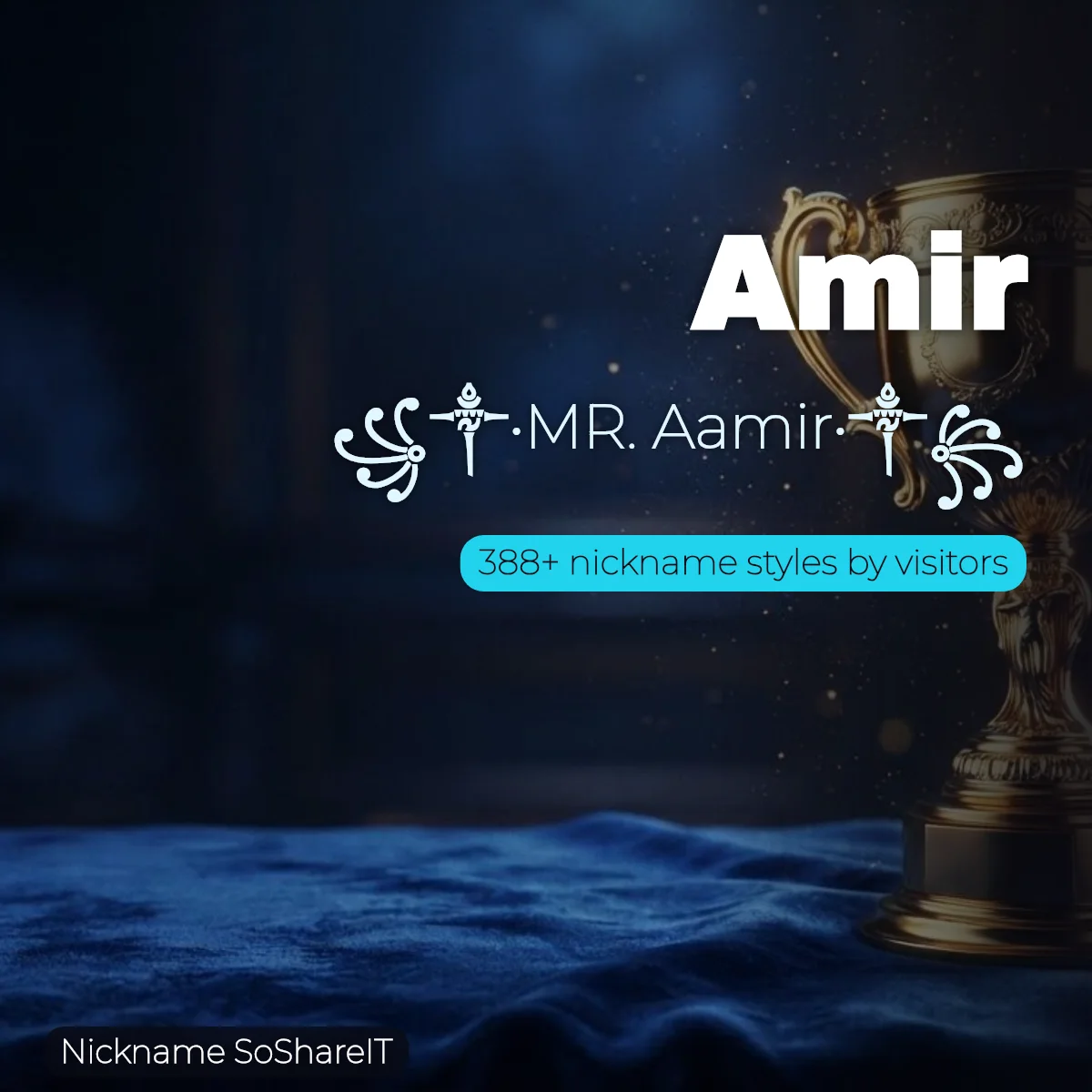 Amir nickname styles on Nickname SoShareIT