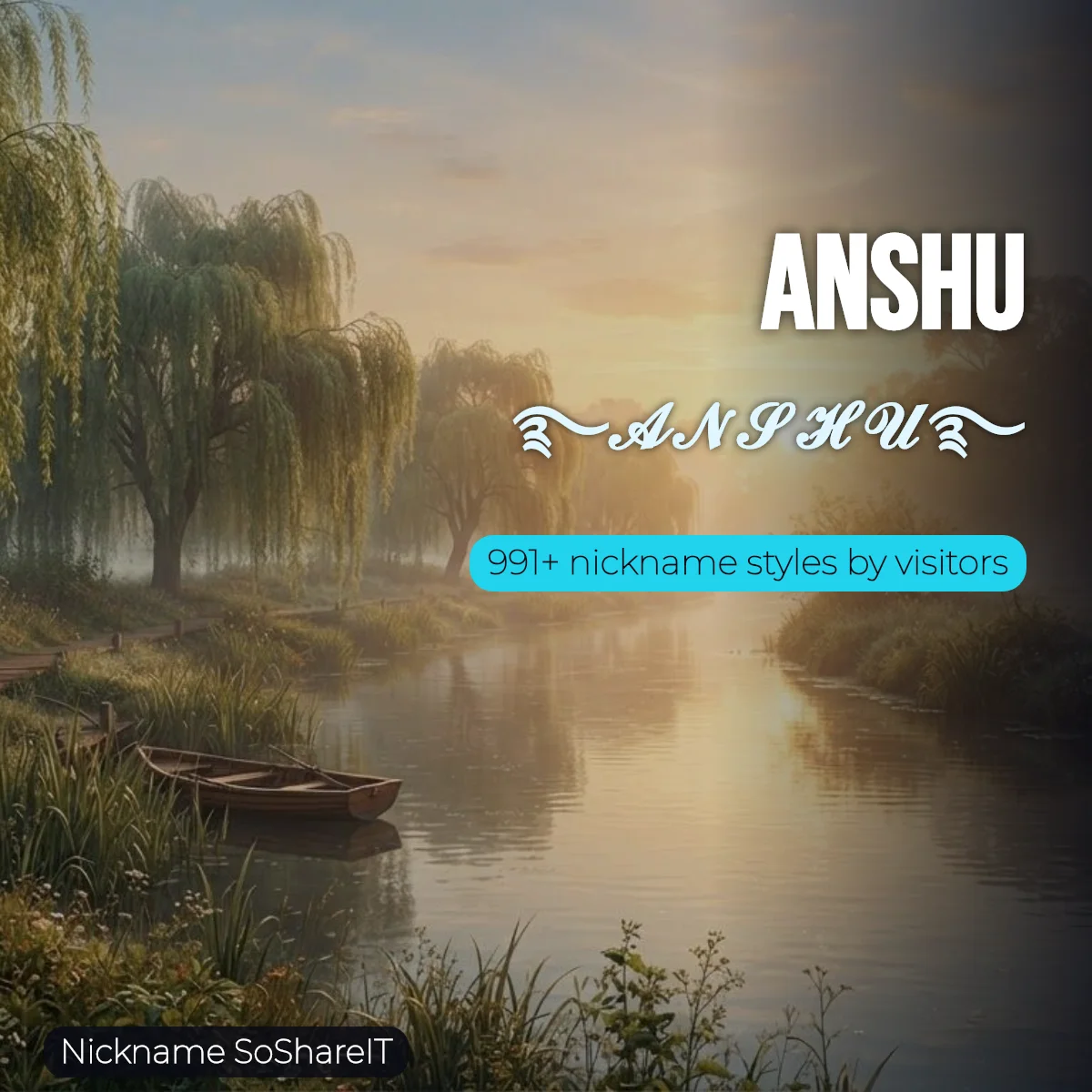 ANSHU nickname styles on Nickname SoShareIT