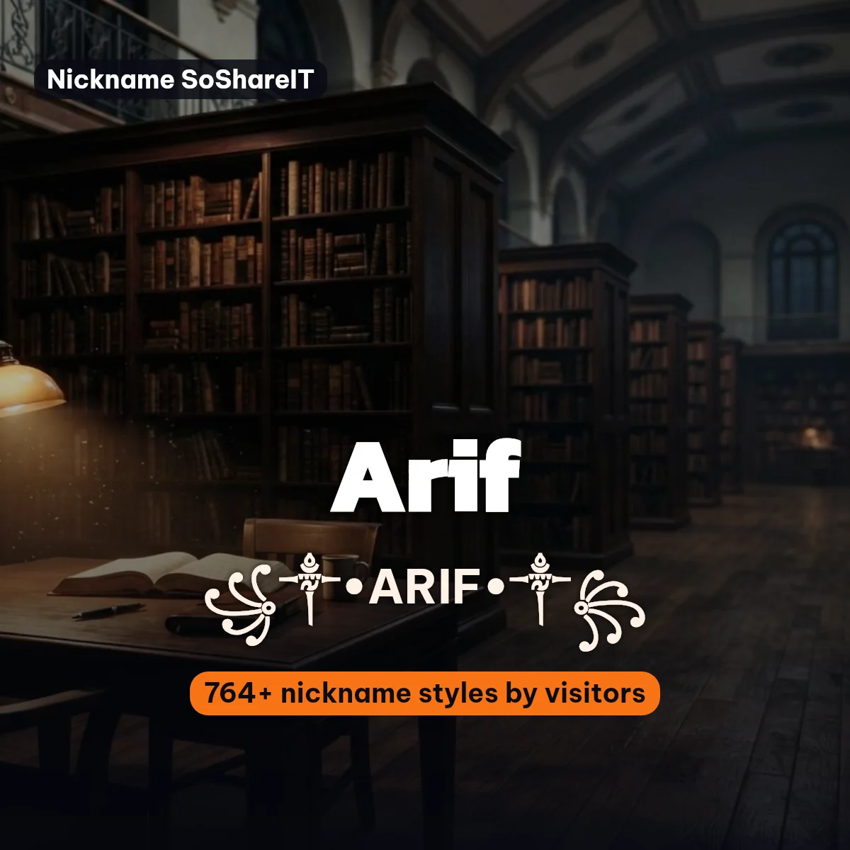 Arif nickname styles on Nickname SoShareIT