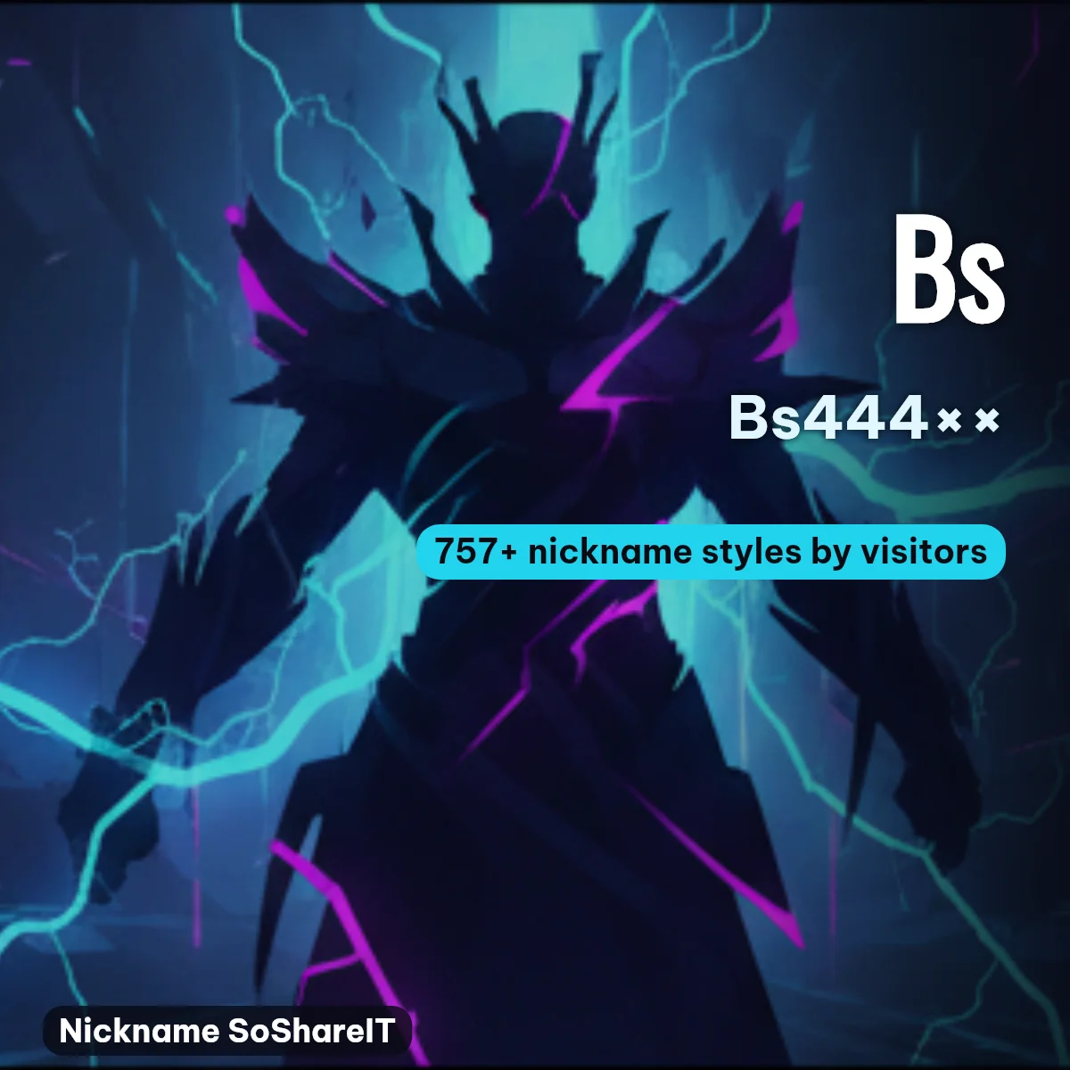 Bs nickname styles on Nickname SoShareIT