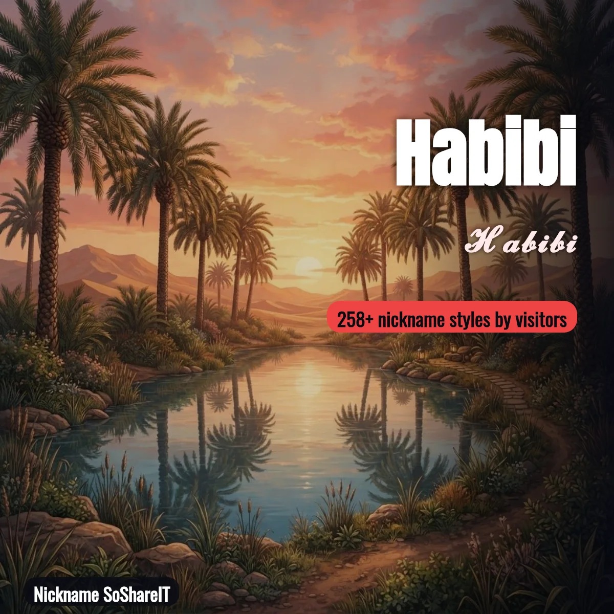 Habibi nickname styles on Nickname SoShareIT