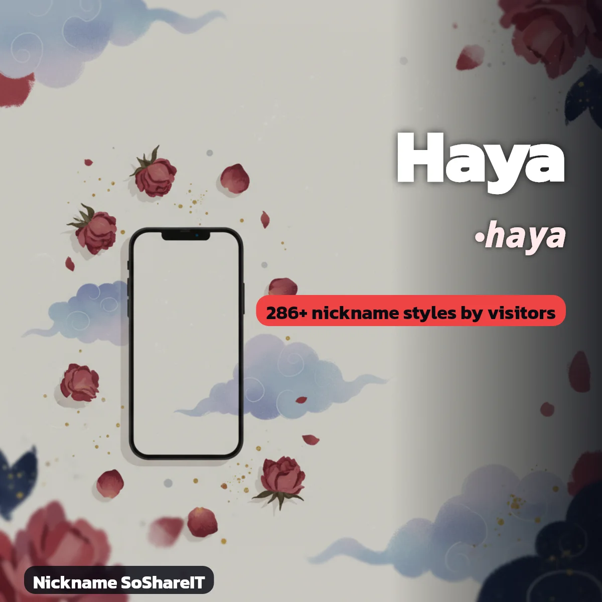 Haya nickname styles on Nickname SoShareIT