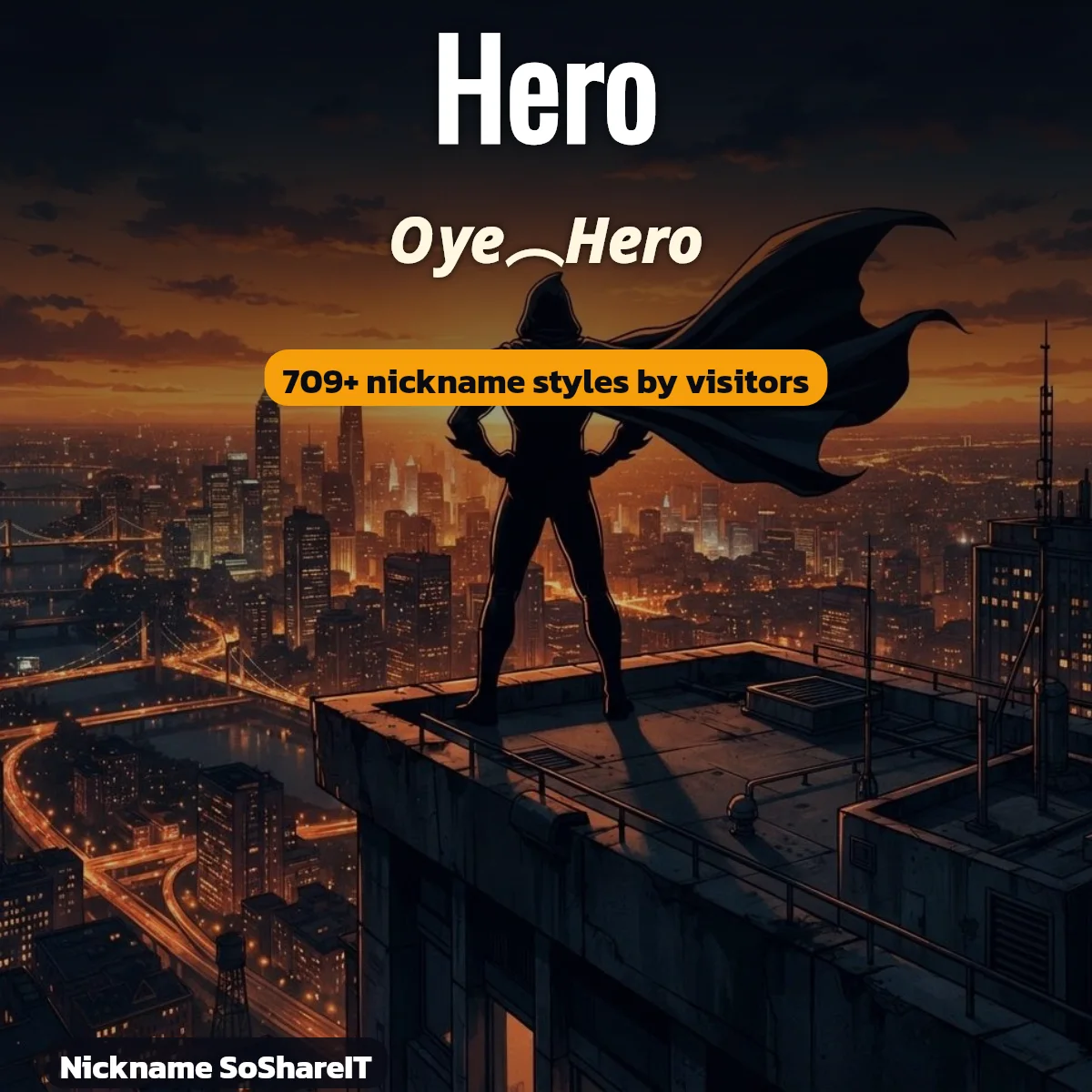 Hero nickname styles on Nickname SoShareIT
