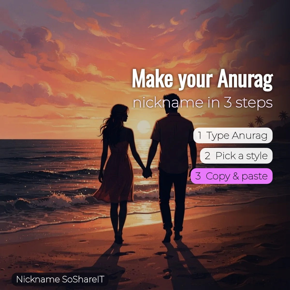 How to make an Anurag nickname in 3 steps
