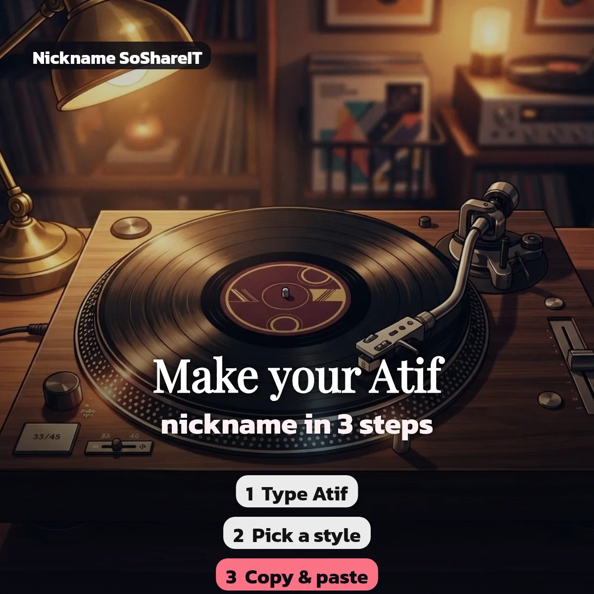 How to make an Atif nickname in 3 steps