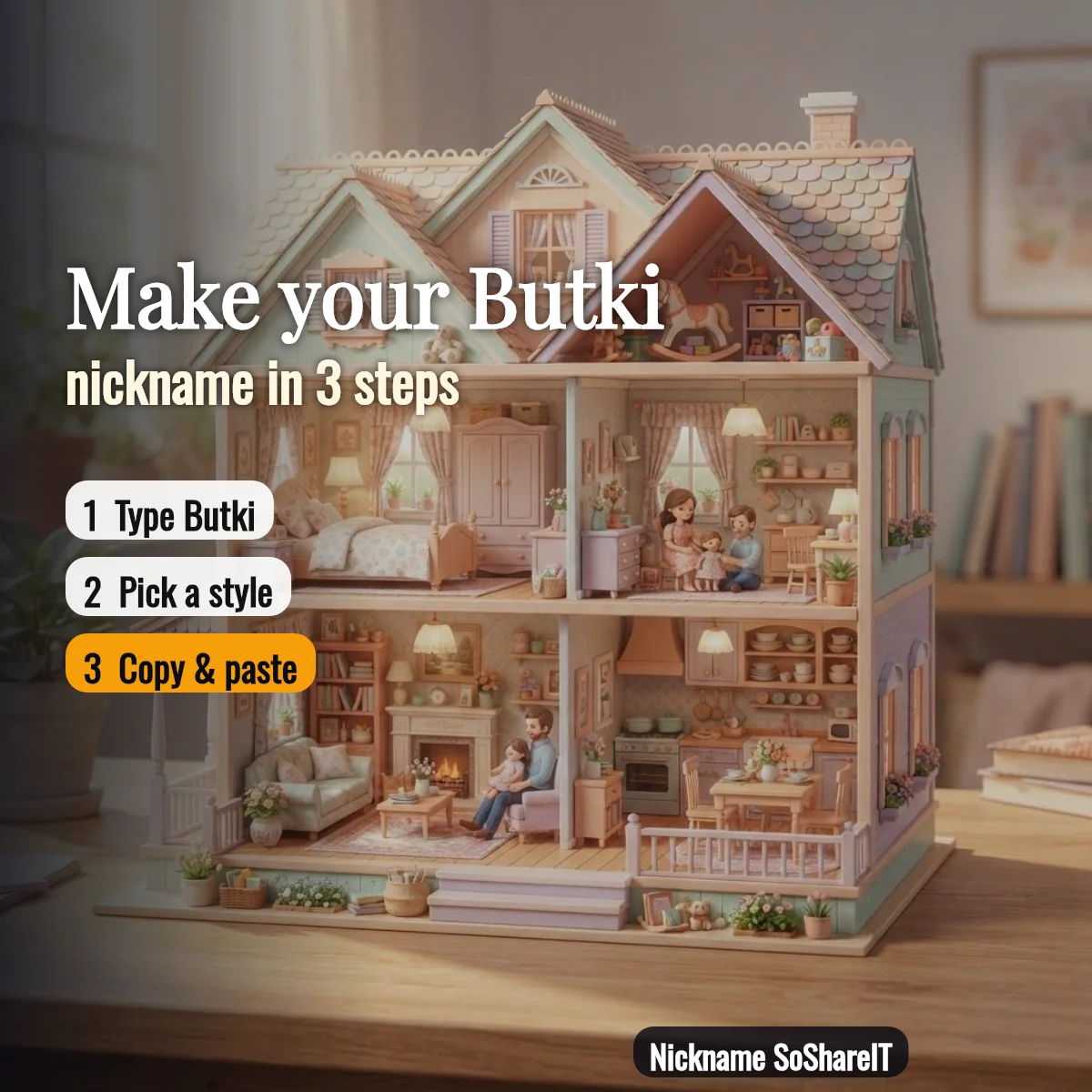 How to make a Butki nickname in 3 steps