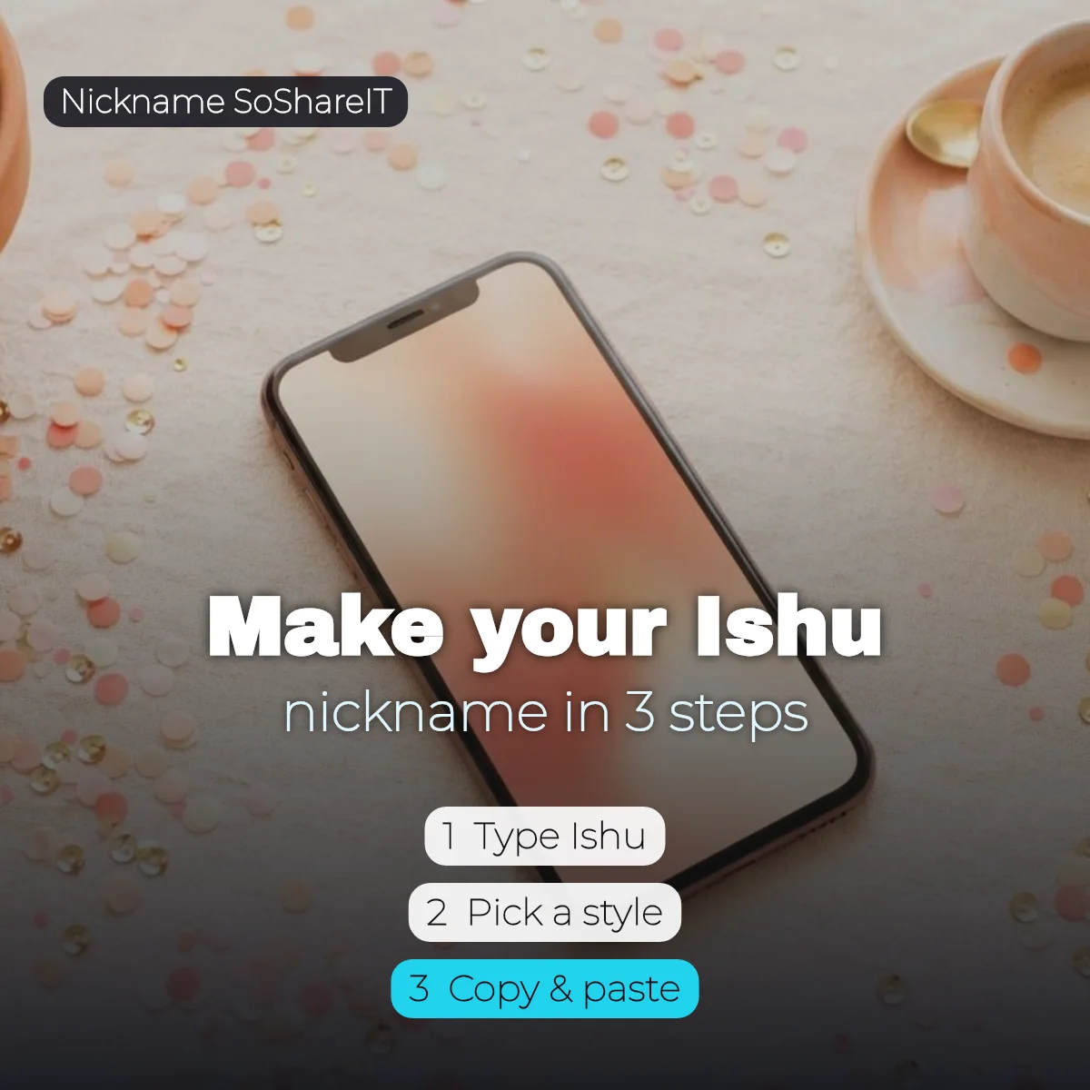 How to make an Ishu nickname in 3 steps