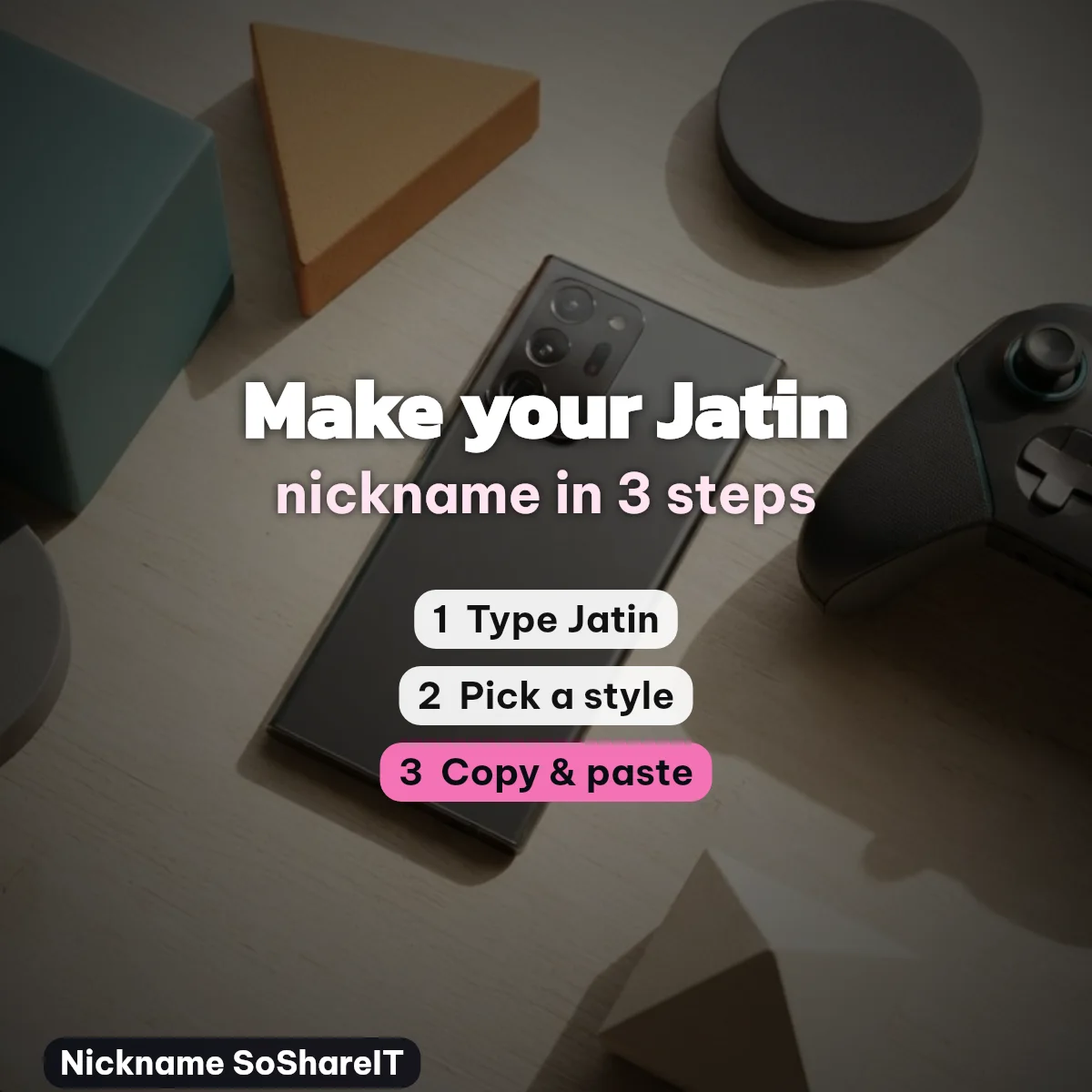 How to make a Jatin nickname in 3 steps
