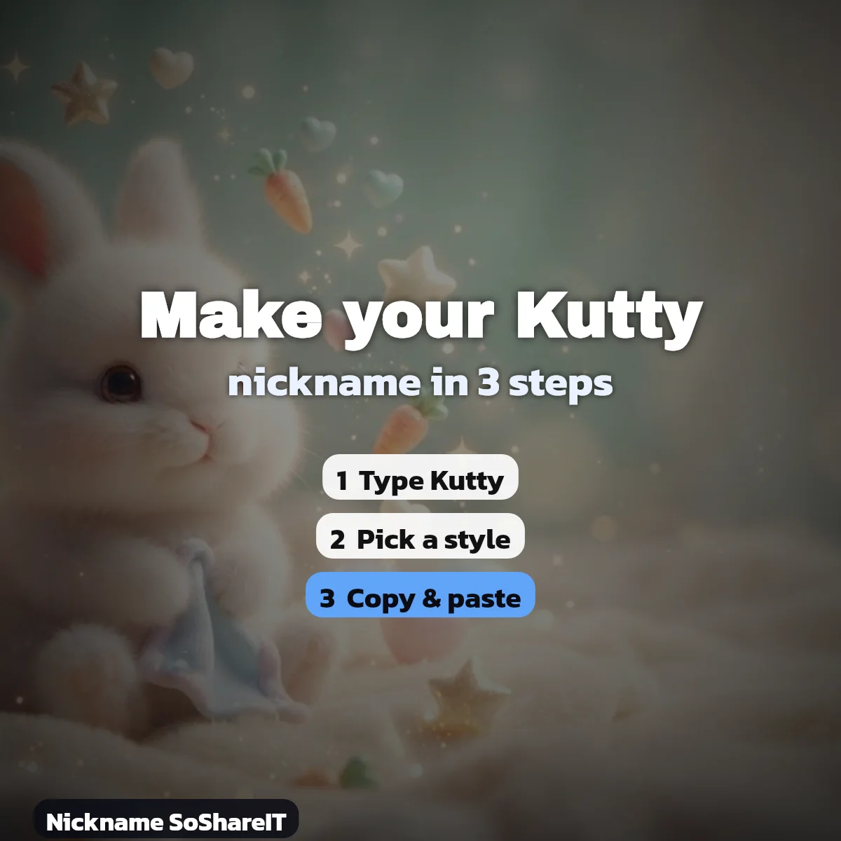 How to make a Kutty nickname in 3 steps