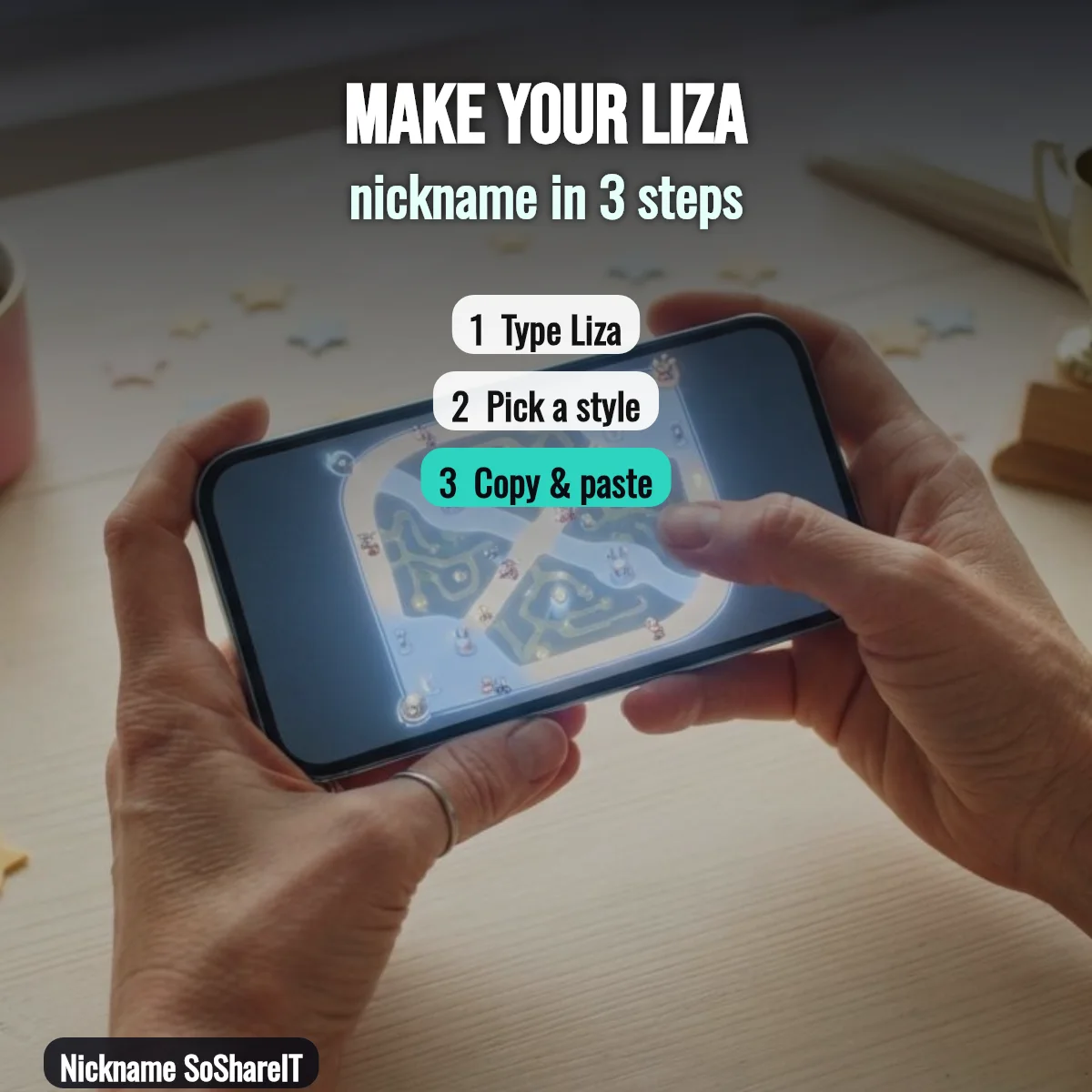 How to make a Liza nickname in 3 steps