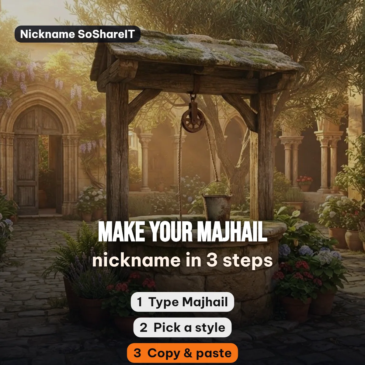 How to make a Majhail nickname in 3 steps