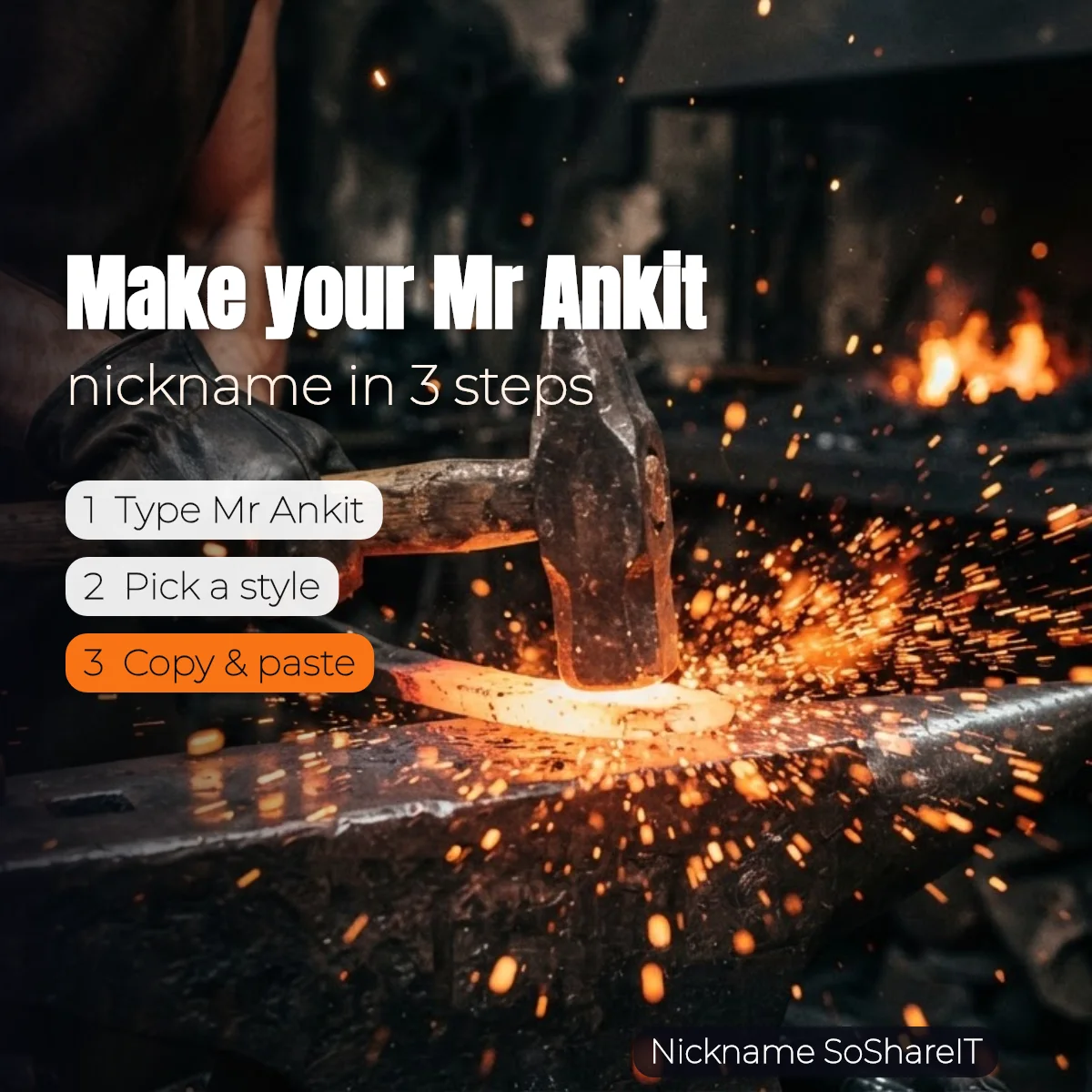 How to make a Mr Ankit nickname in 3 steps
