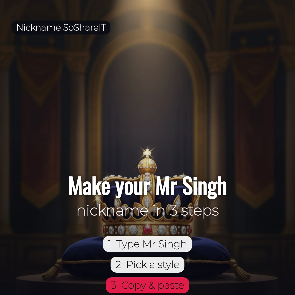 How to make a Mr Singh nickname in 3 steps