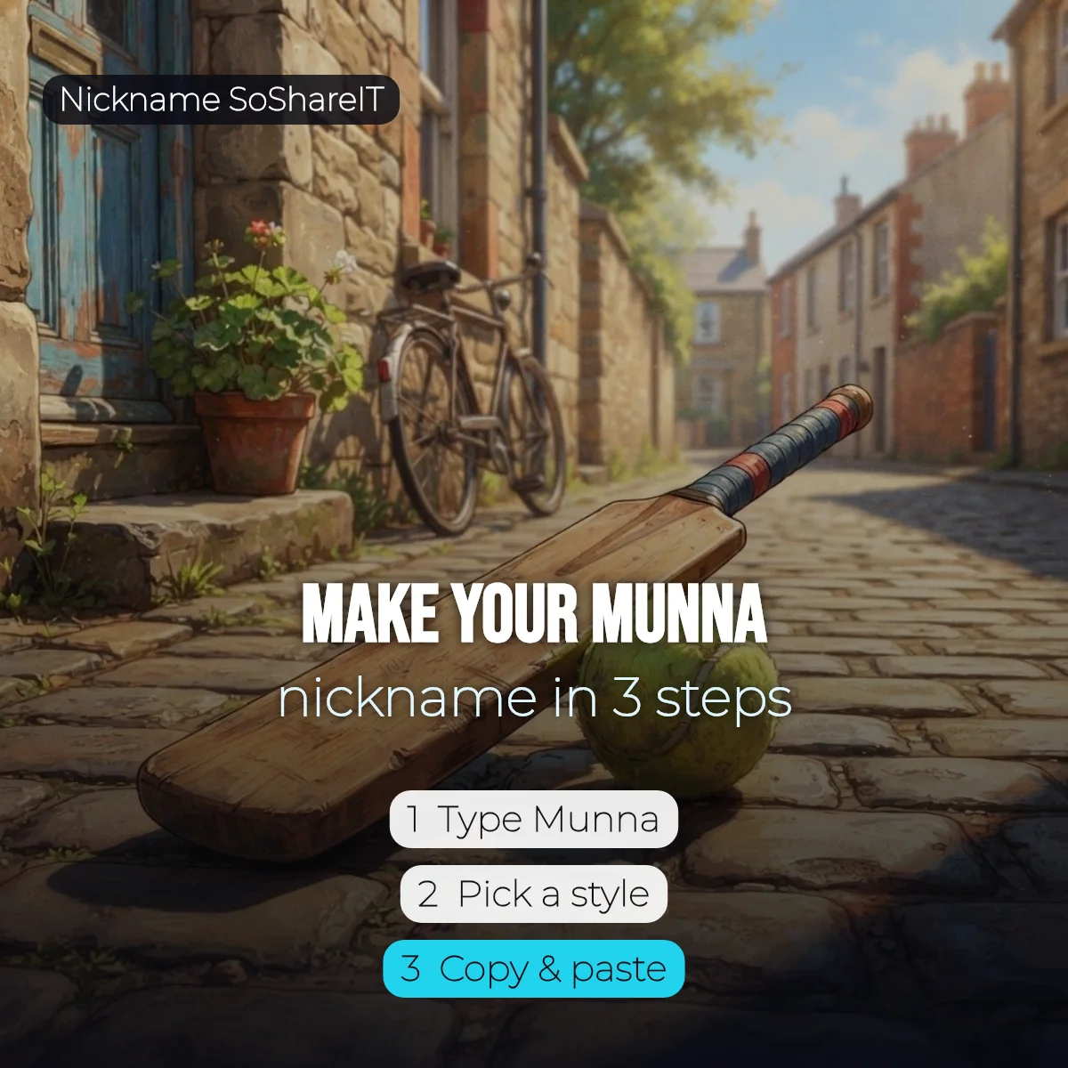 How to make a Munna nickname in 3 steps