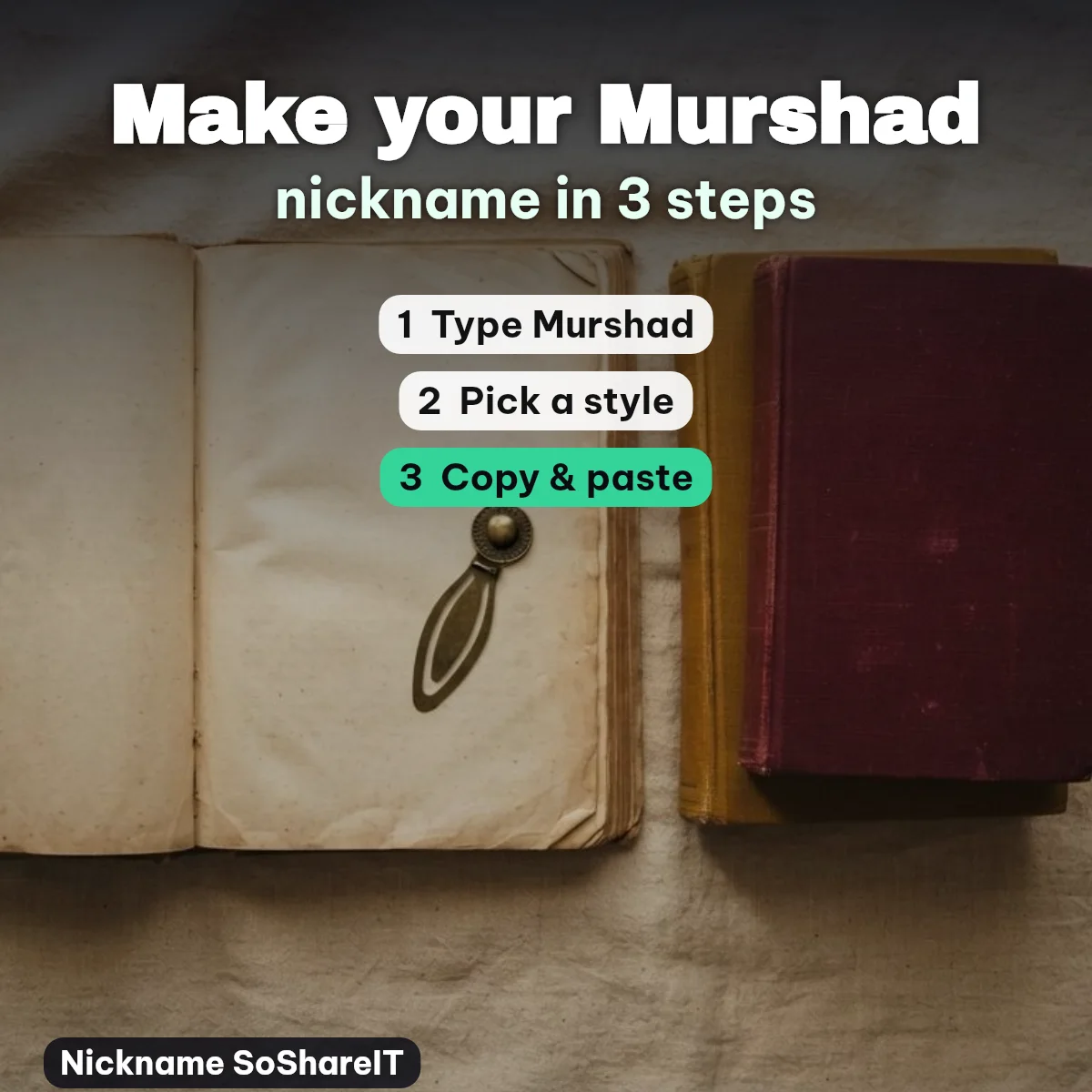 How to make a Murshad nickname in 3 steps