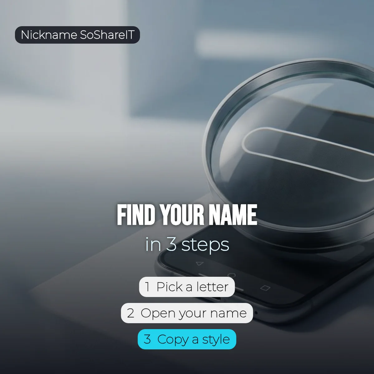 How to make a Names nickname in 3 steps