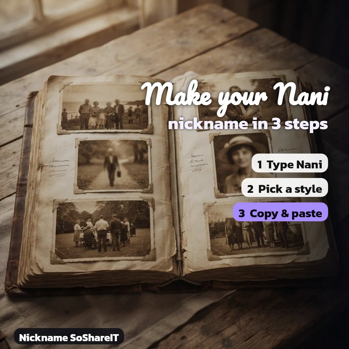 How to make a Nani nickname in 3 steps