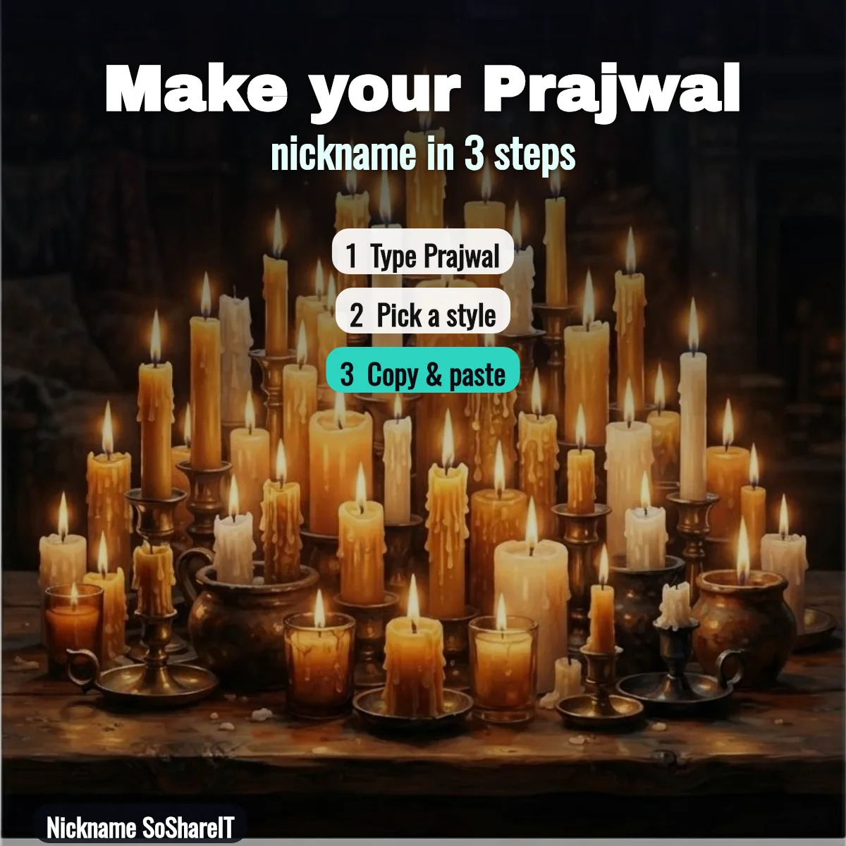 How to make a Prajwal nickname in 3 steps