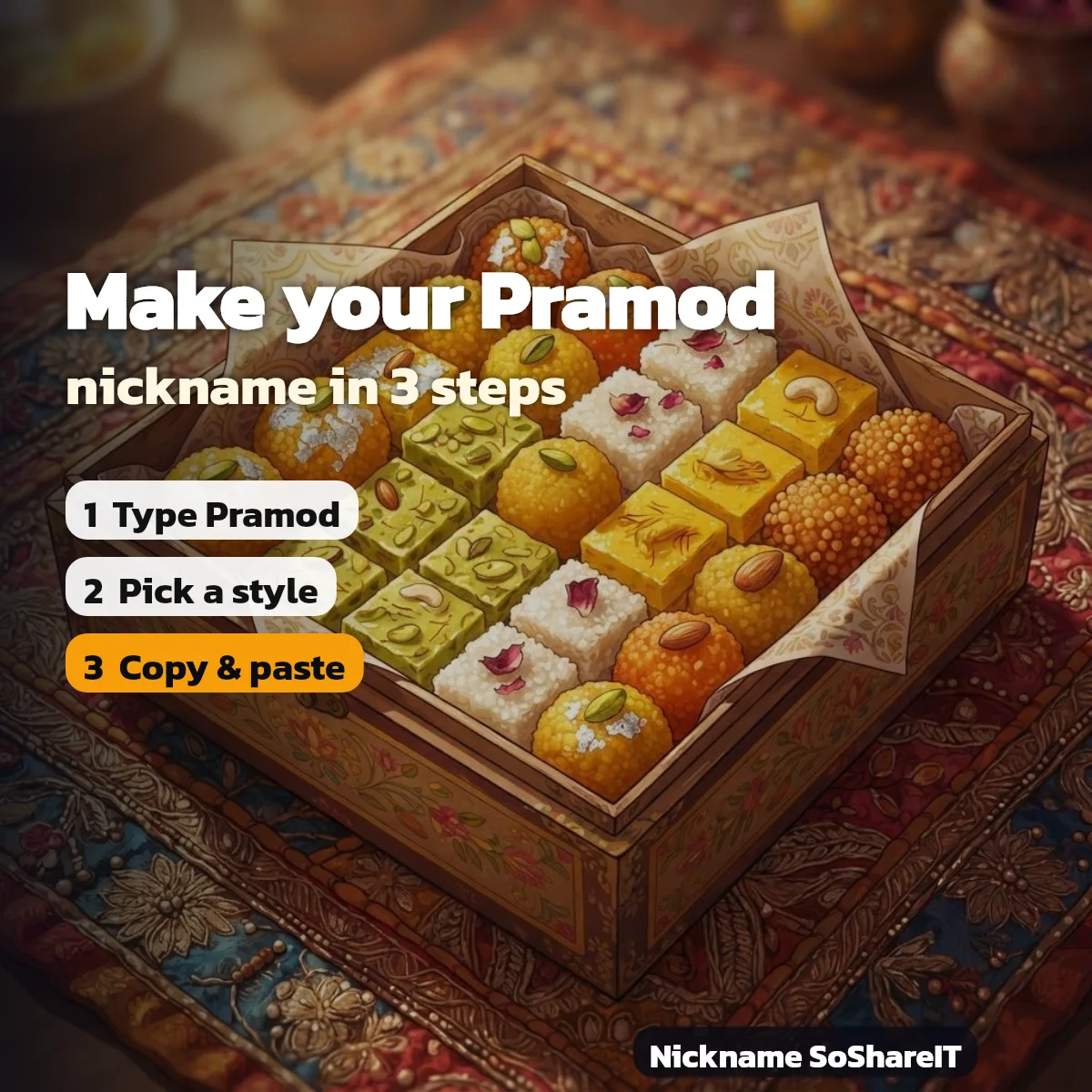 How to make a Pramod nickname in 3 steps