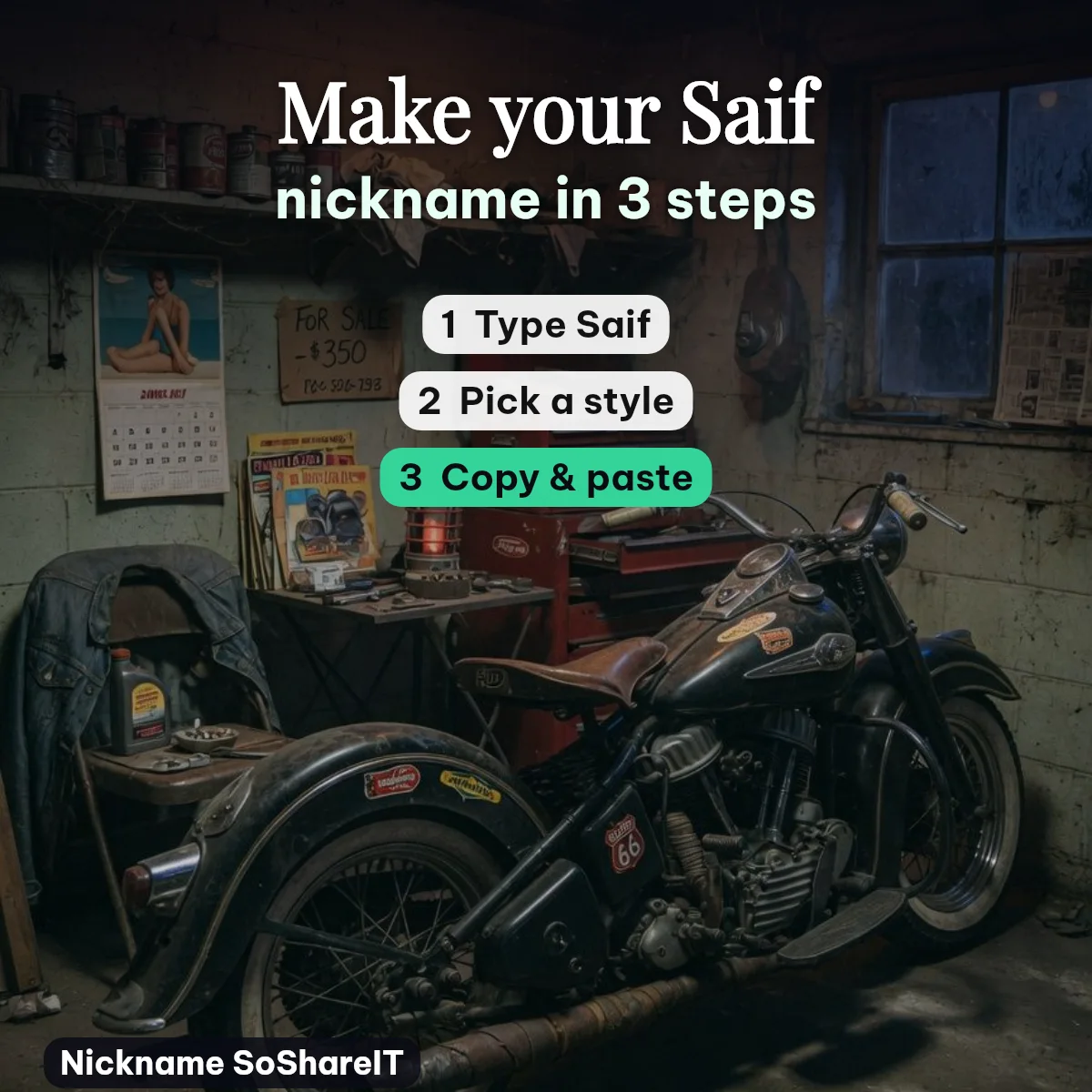 How to make a Saif nickname in 3 steps