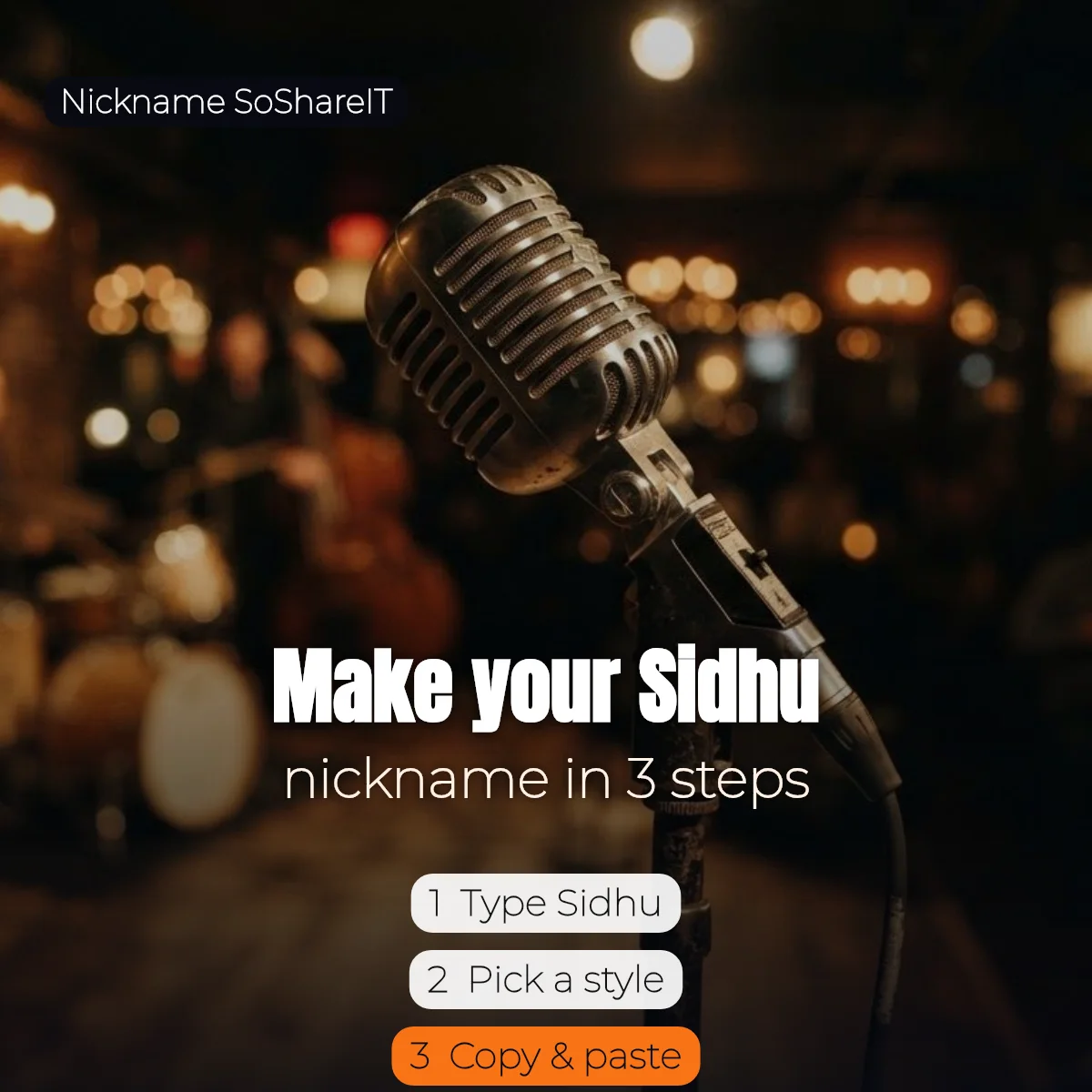 How to make a Sidhu nickname in 3 steps