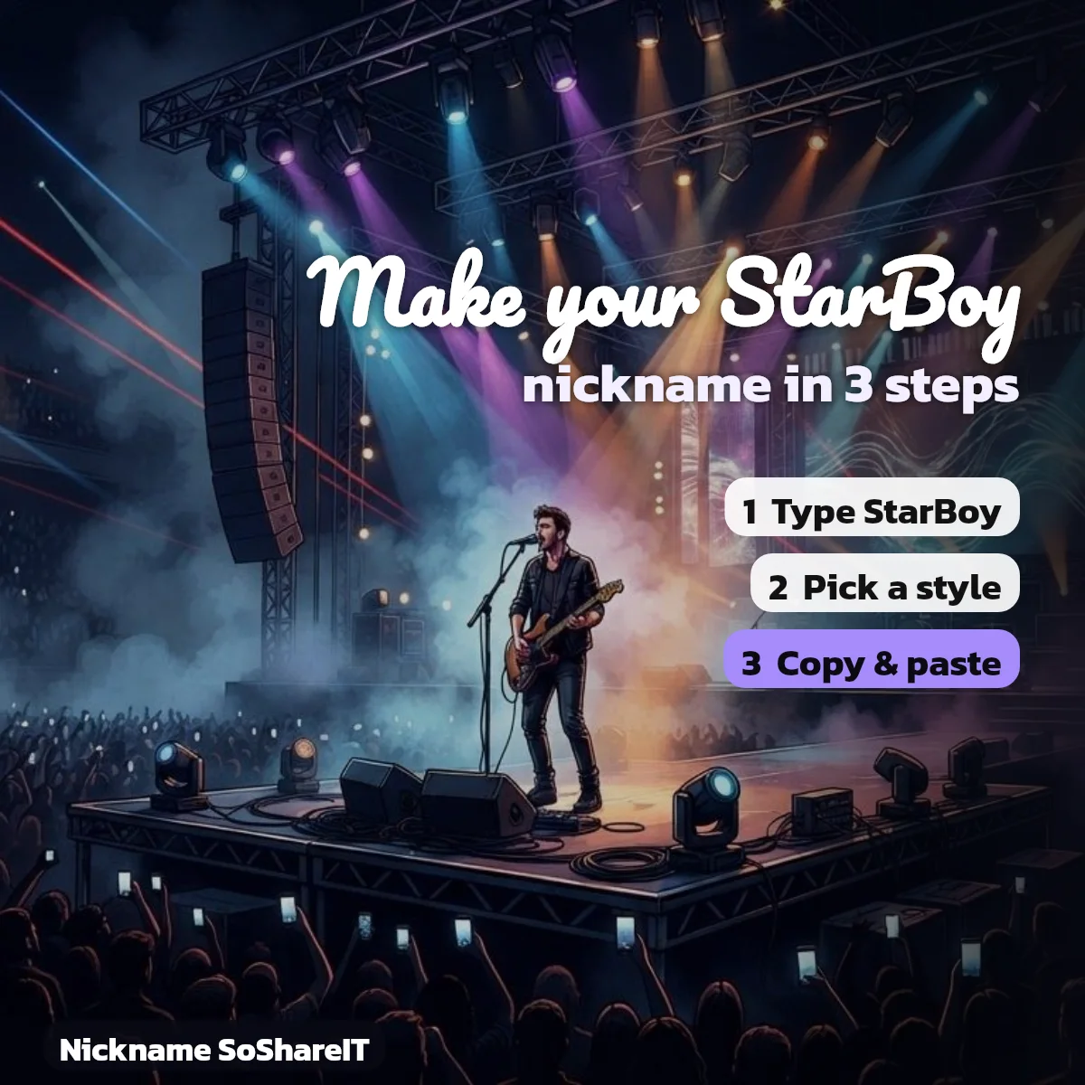 How to make a StarBoy nickname in 3 steps