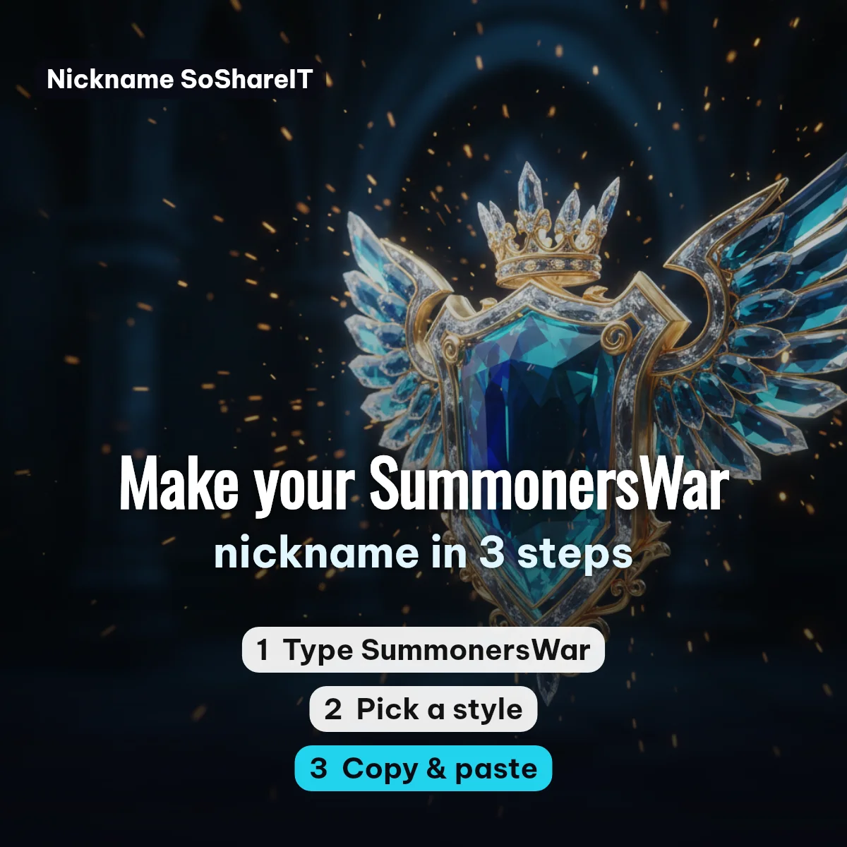 How to make a SummonersWar nickname in 3 steps