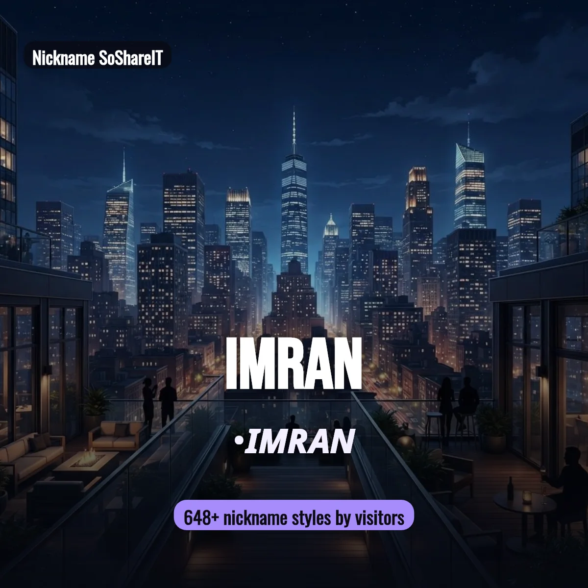 Imran nickname styles on Nickname SoShareIT