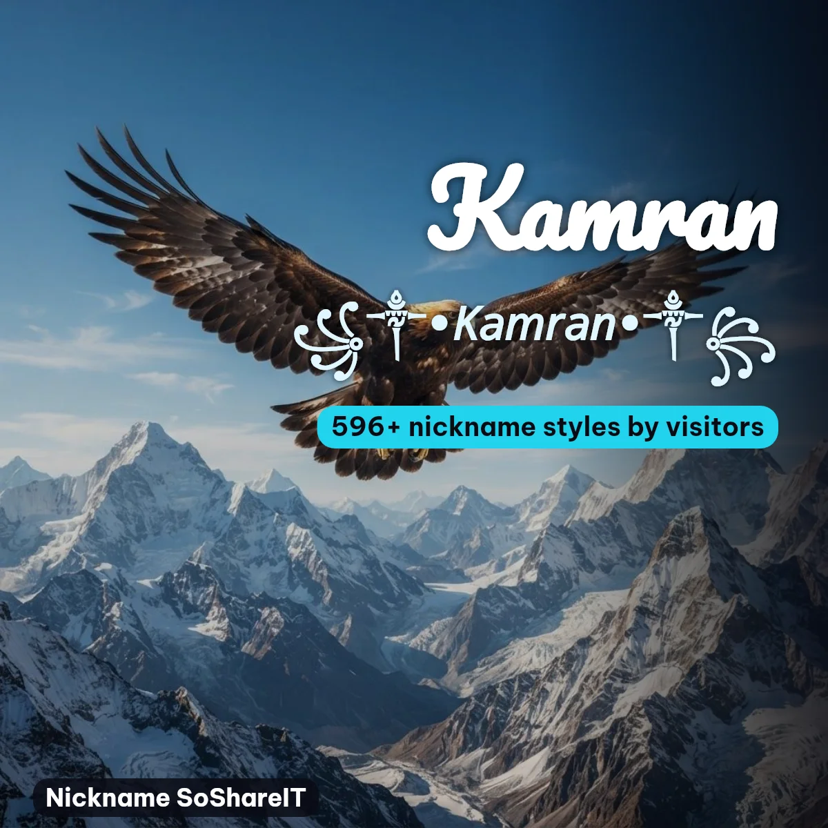 Kamran nickname styles on Nickname SoShareIT