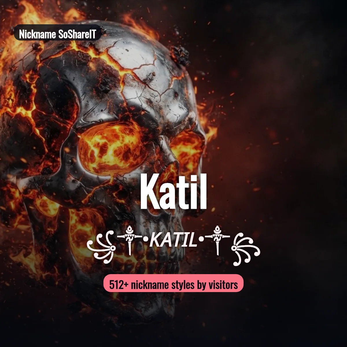 Katil nickname styles on Nickname SoShareIT