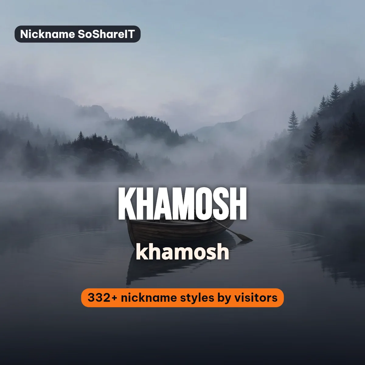 Khamosh nickname styles on Nickname SoShareIT