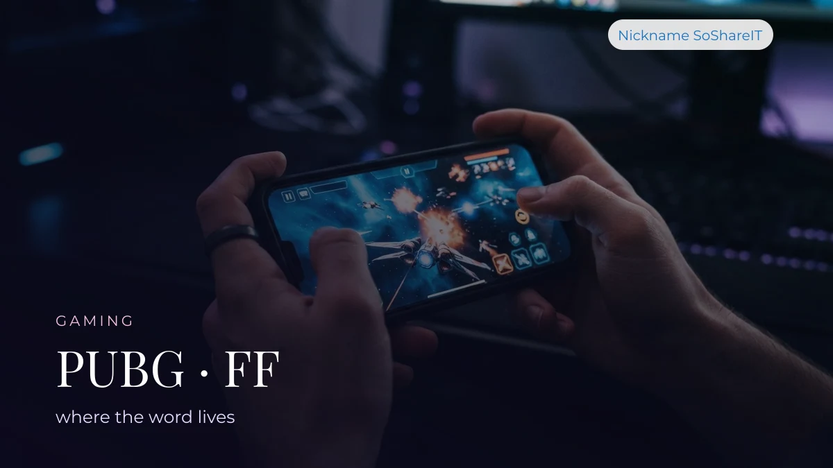 Dark gaming setup, illustrating khatarnak names in mobile games