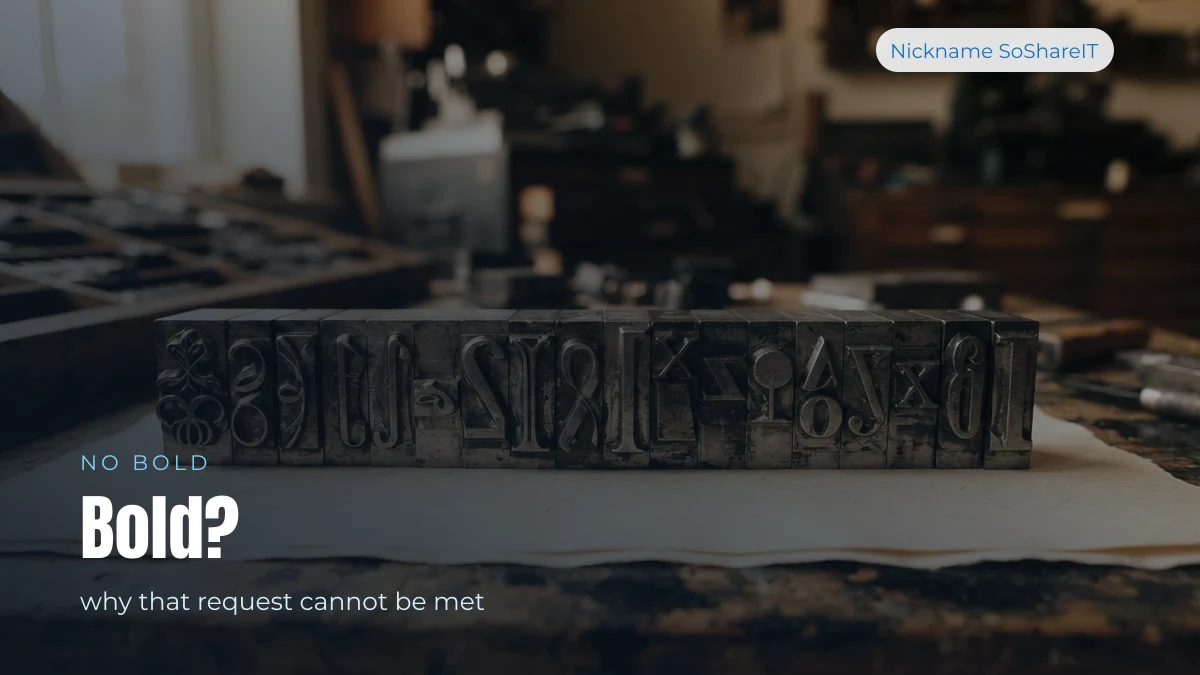 Metal letterpress type, illustrating that bold Devanagari does not exist as text