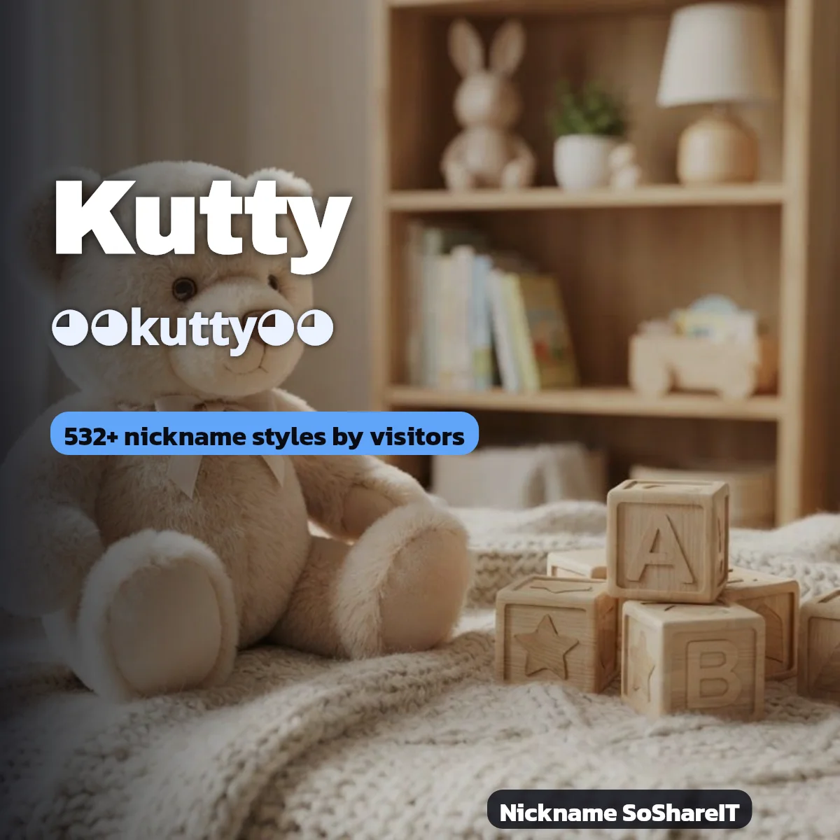 Kutty nickname styles on Nickname SoShareIT