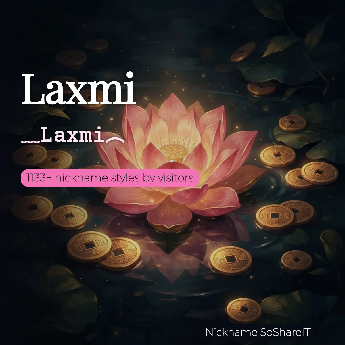 Laxmi nickname styles on Nickname SoShareIT