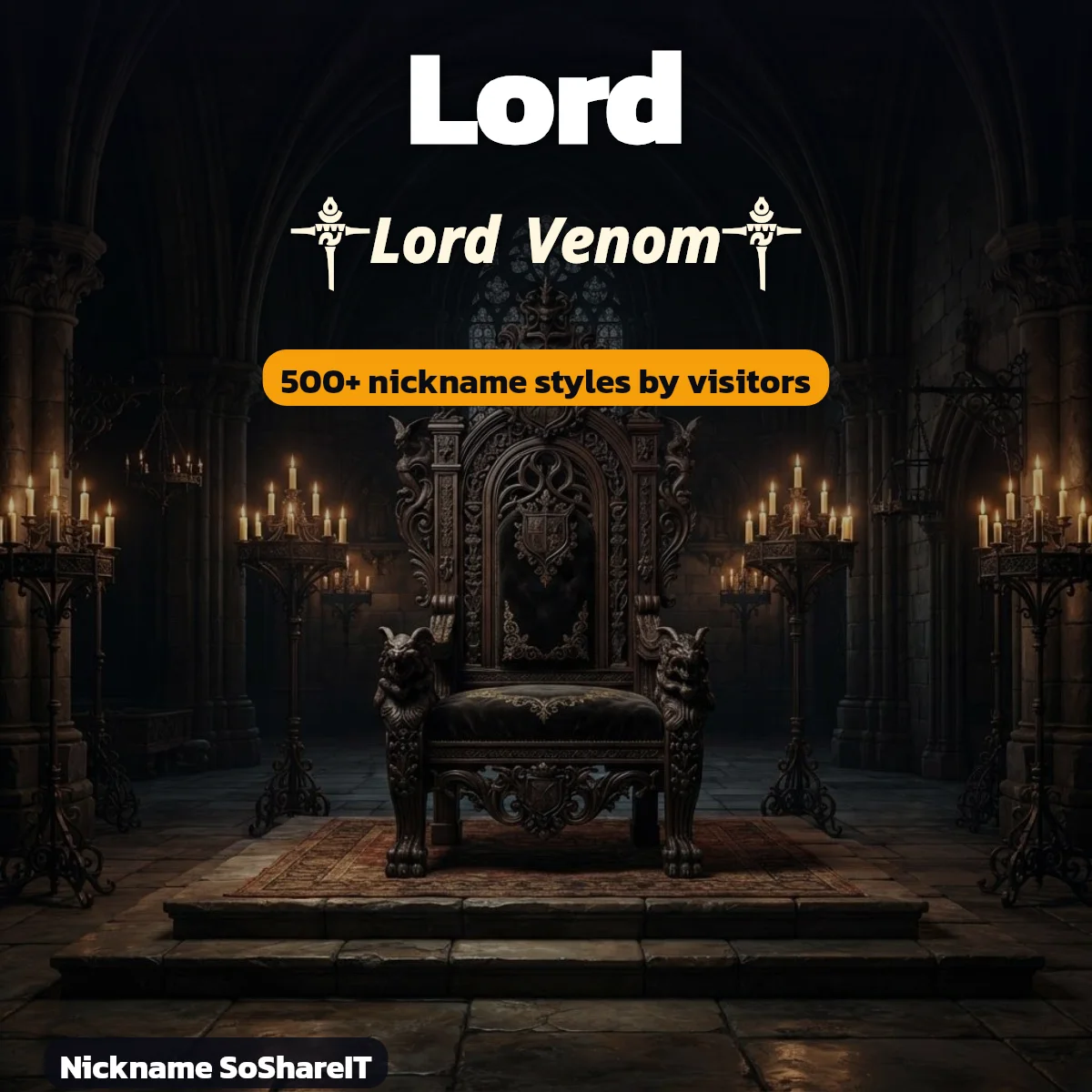 Lord nickname styles on Nickname SoShareIT