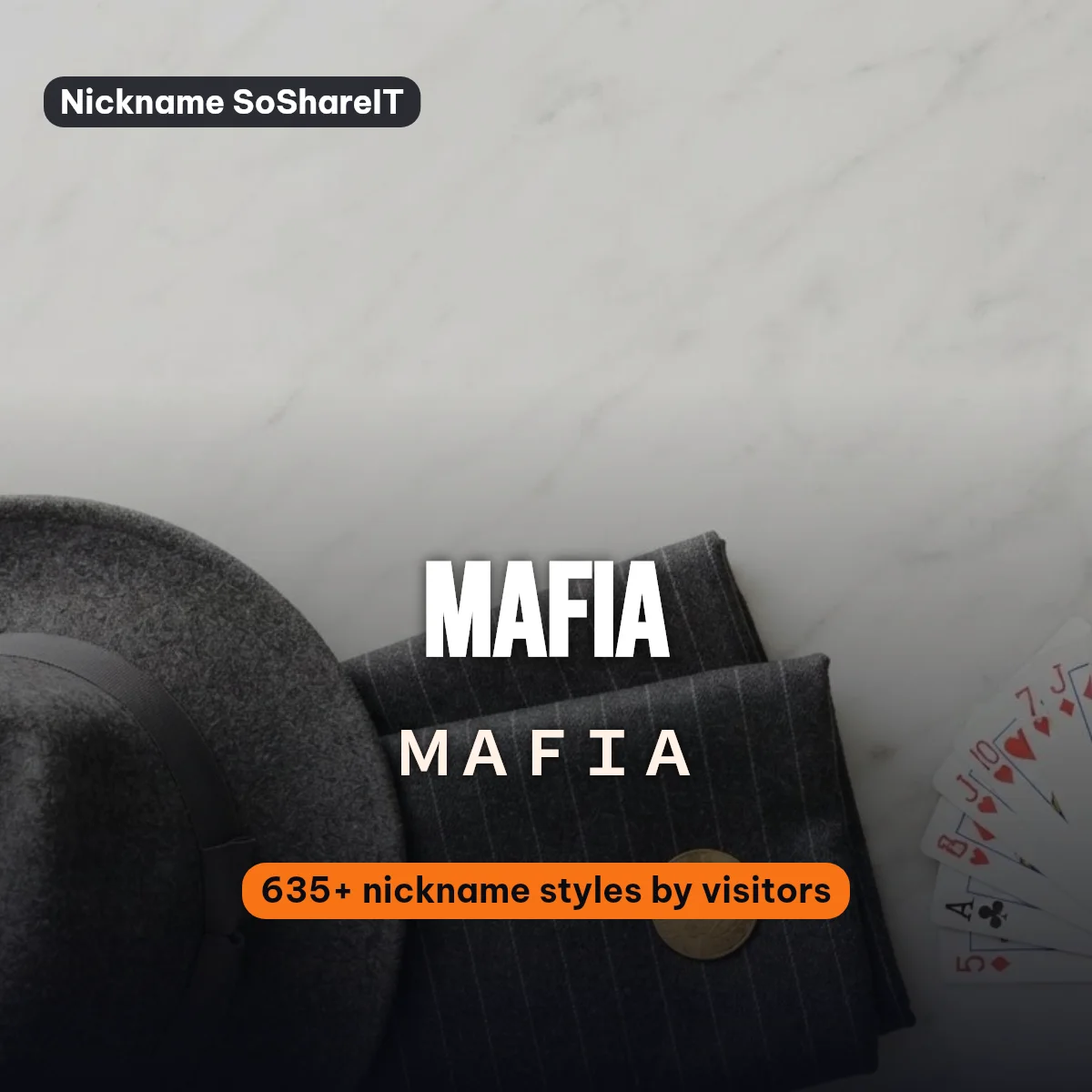 Mafia nickname styles on Nickname SoShareIT
