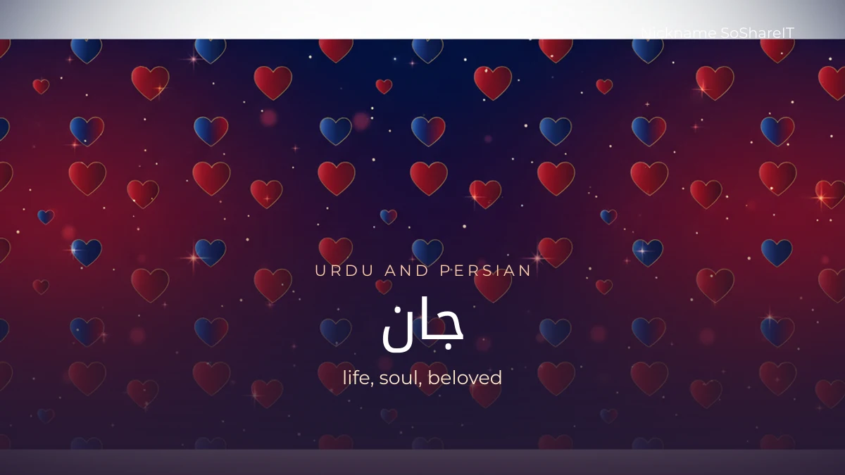 Deep red and gold pattern, illustrating the Urdu word jaan meaning life