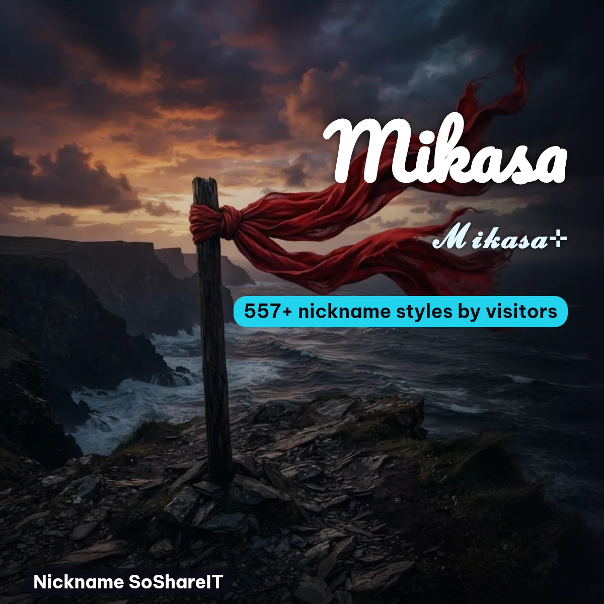 Mikasa nickname styles on Nickname SoShareIT