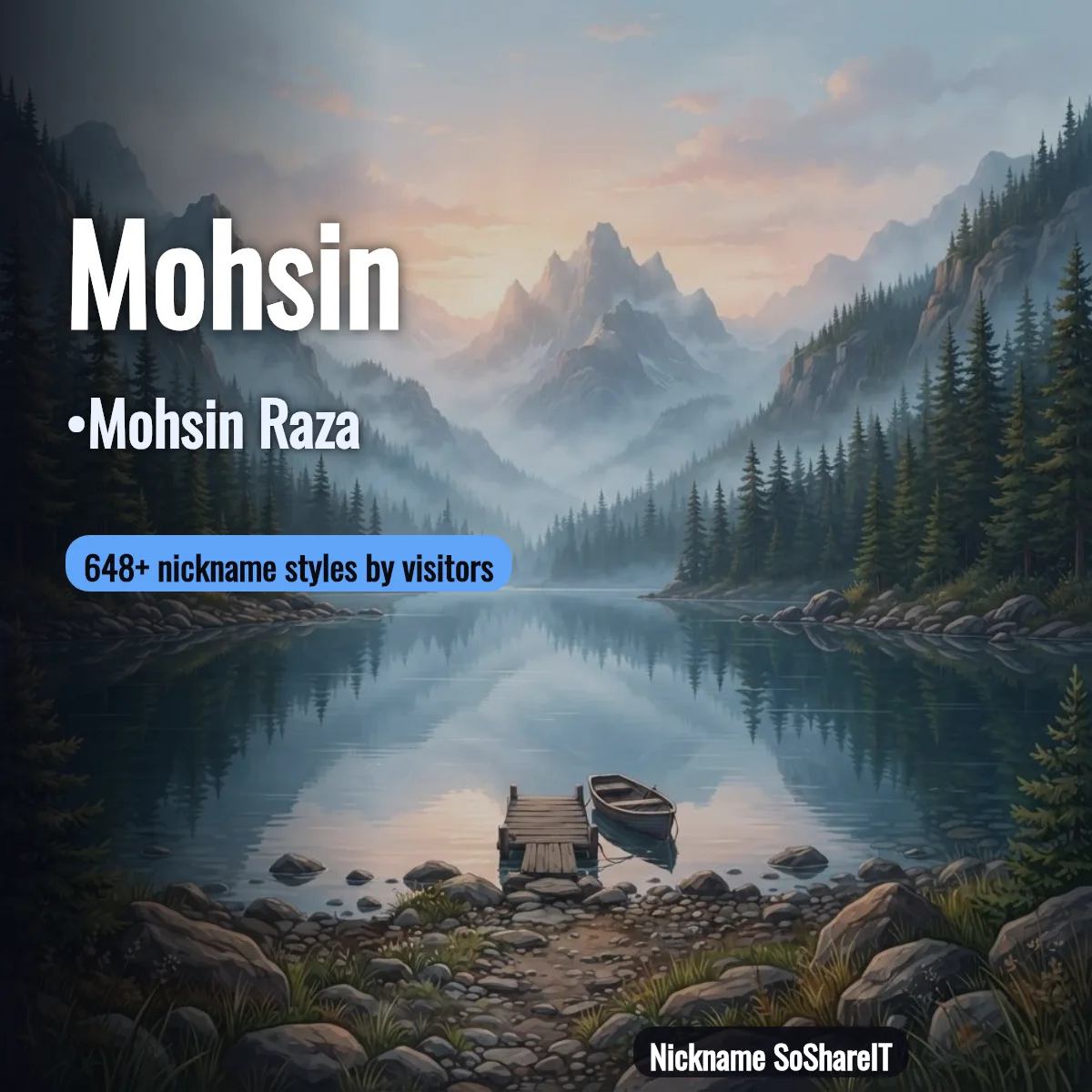 Mohsin nickname styles on Nickname SoShareIT