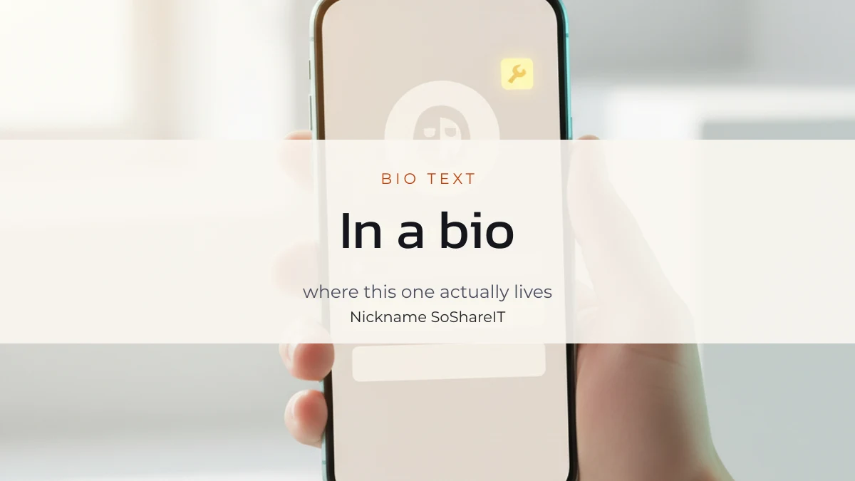 Phone profile screen, illustrating where the Mom Dad line goes