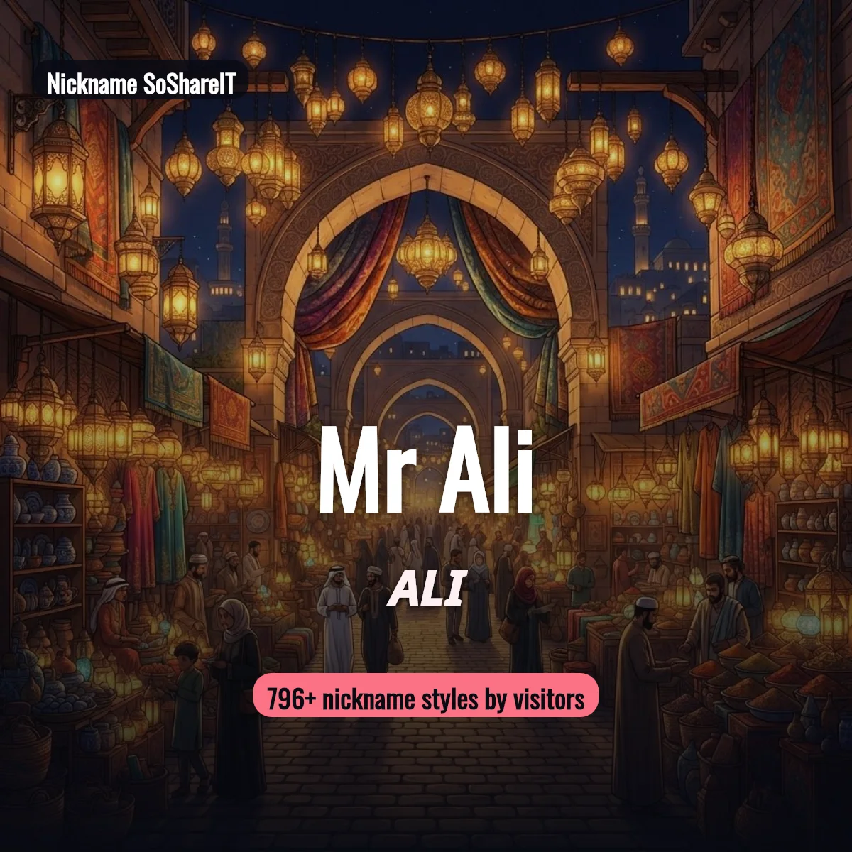 Mr Ali nickname styles on Nickname SoShareIT