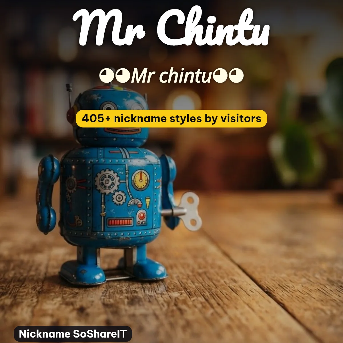 Mr Chintu nickname styles on Nickname SoShareIT