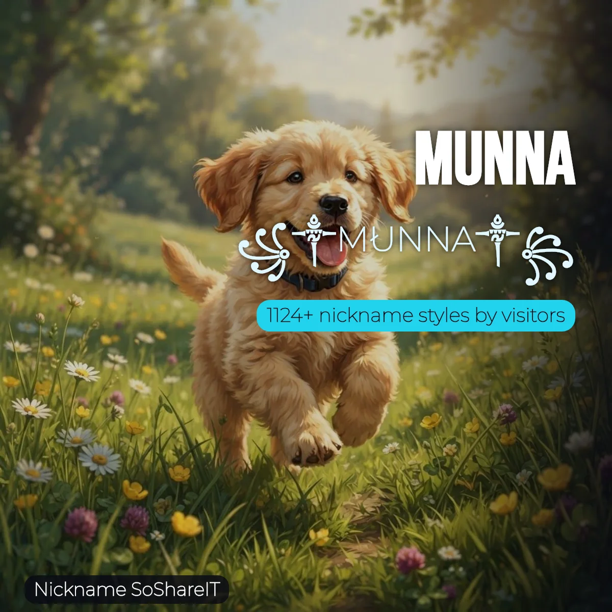Munna nickname styles on Nickname SoShareIT