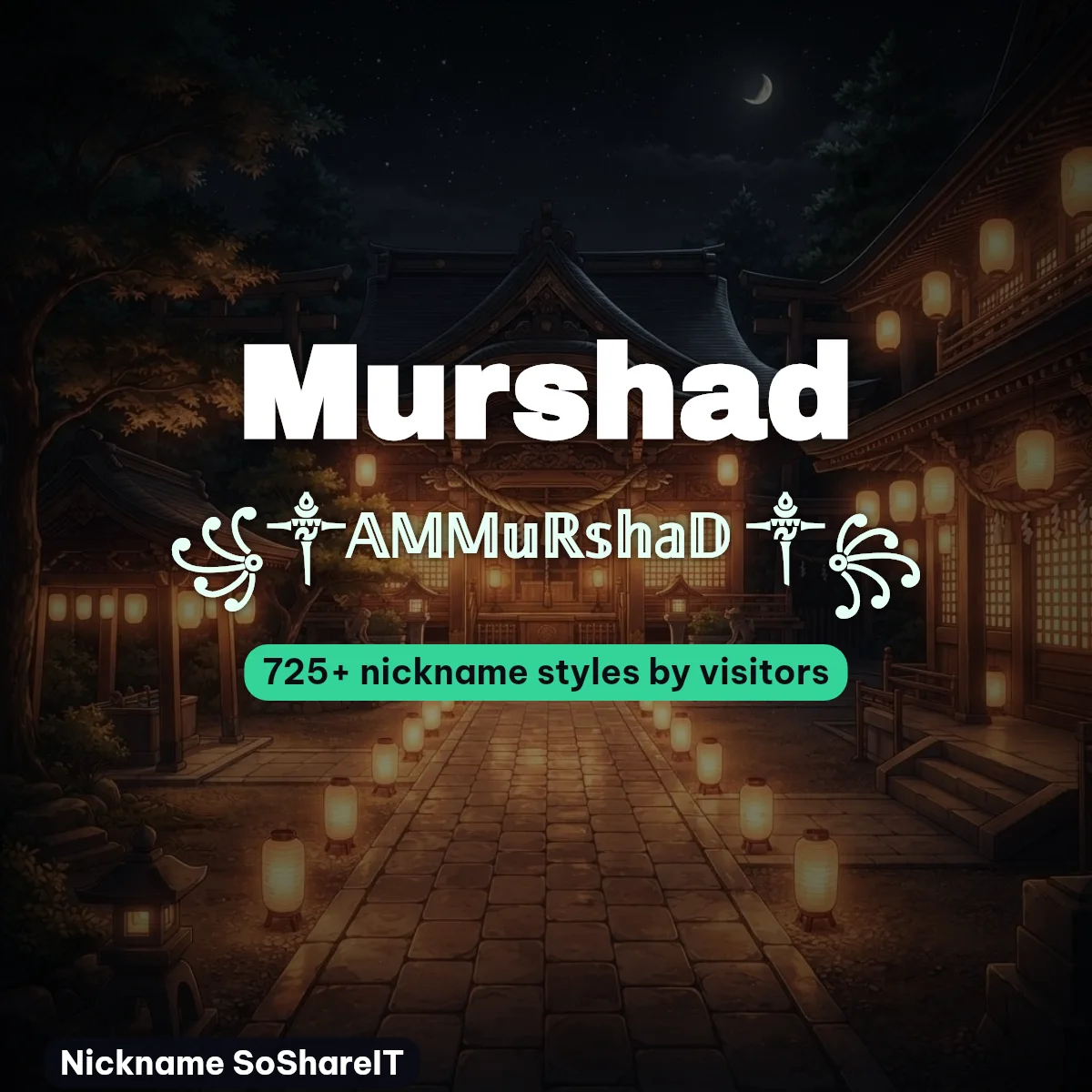 Murshad nickname styles on Nickname SoShareIT