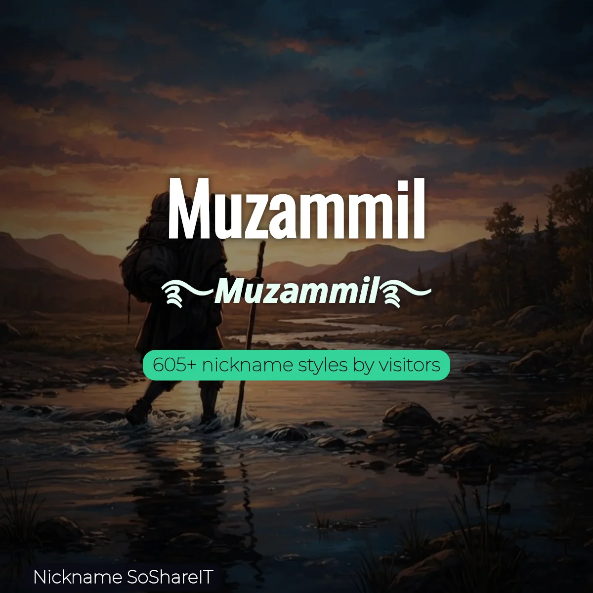 Muzammil nickname styles on Nickname SoShareIT