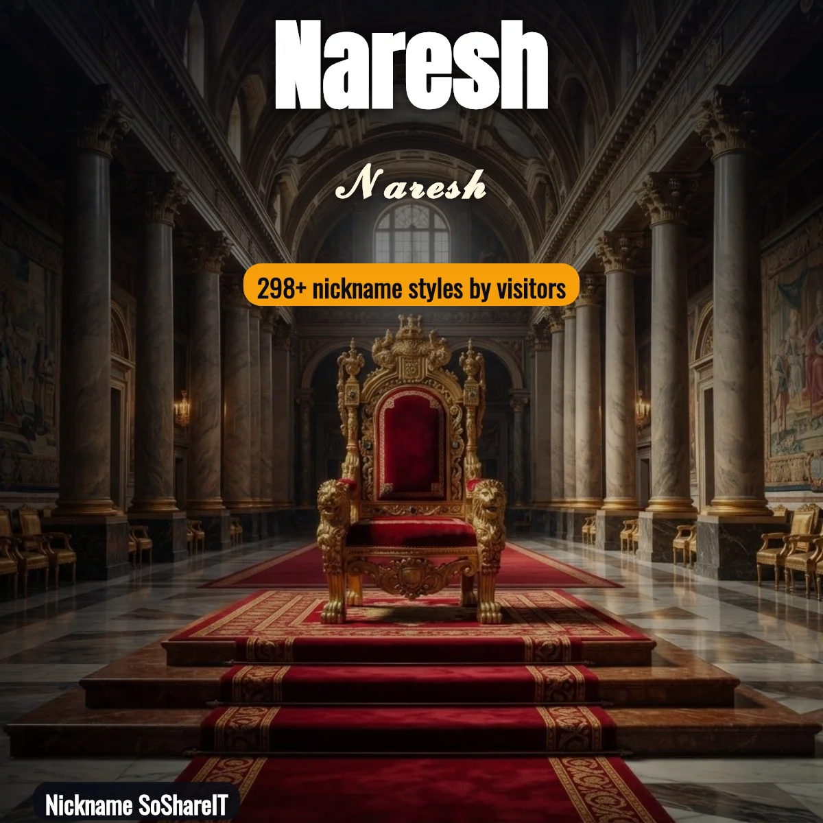 Naresh nickname styles on Nickname SoShareIT