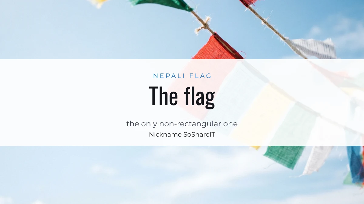 Colourful prayer flags, illustrating the Nepali flag in gaming names