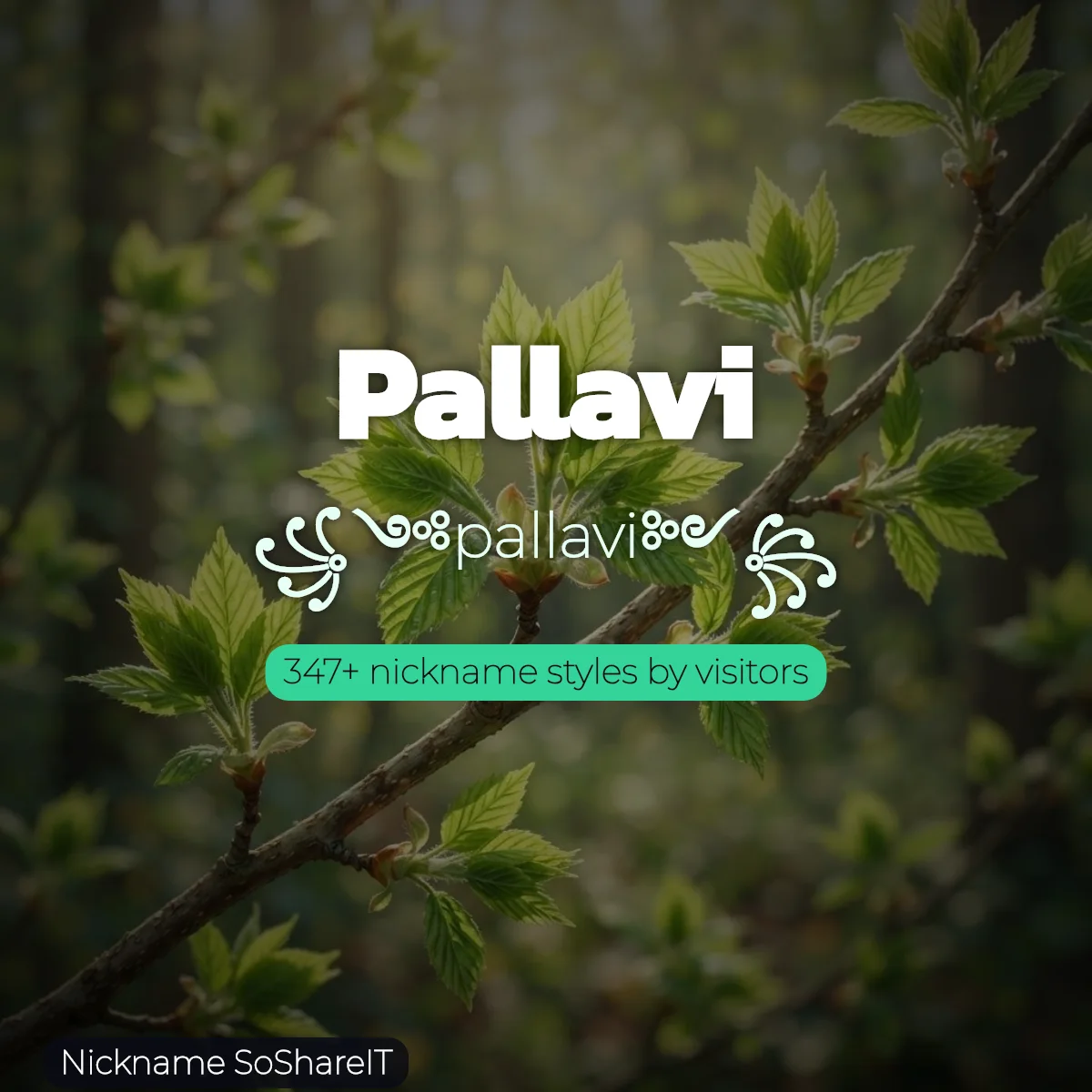 Pallavi nickname styles on Nickname SoShareIT